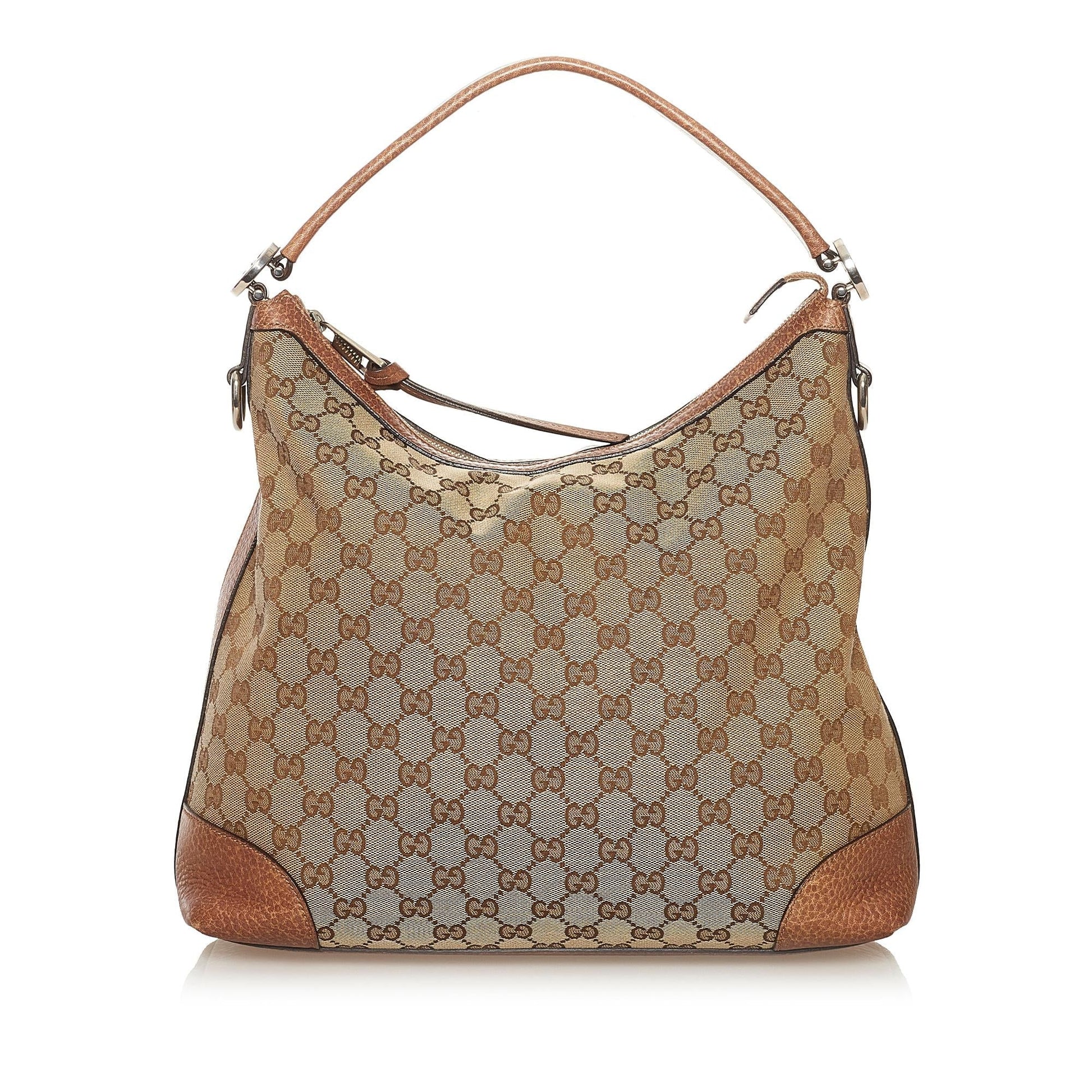 Gucci GG Miss G SHG Canvas Brown Satchel Bag