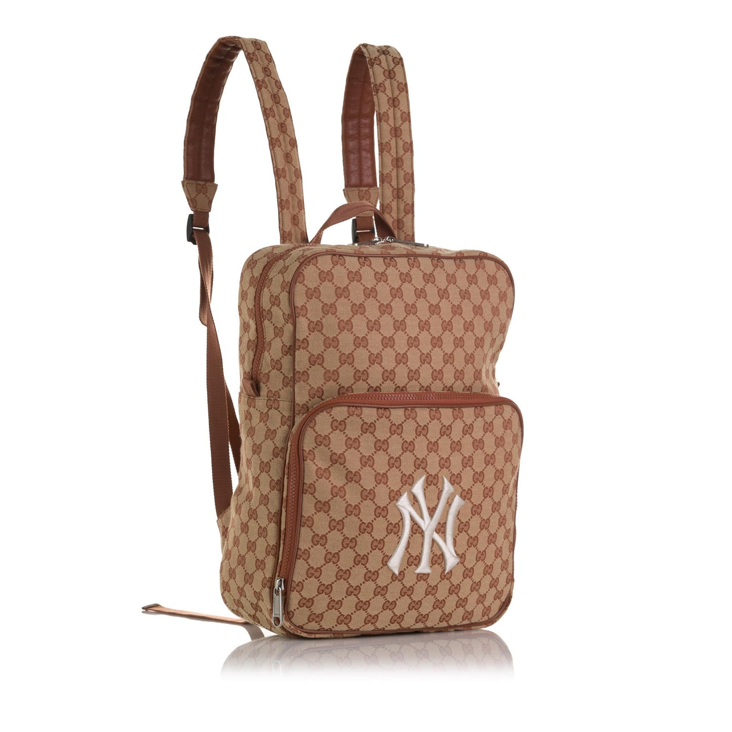 Gucci GG NY Yankees Backpack SHG-cczG1J Canvas Brown