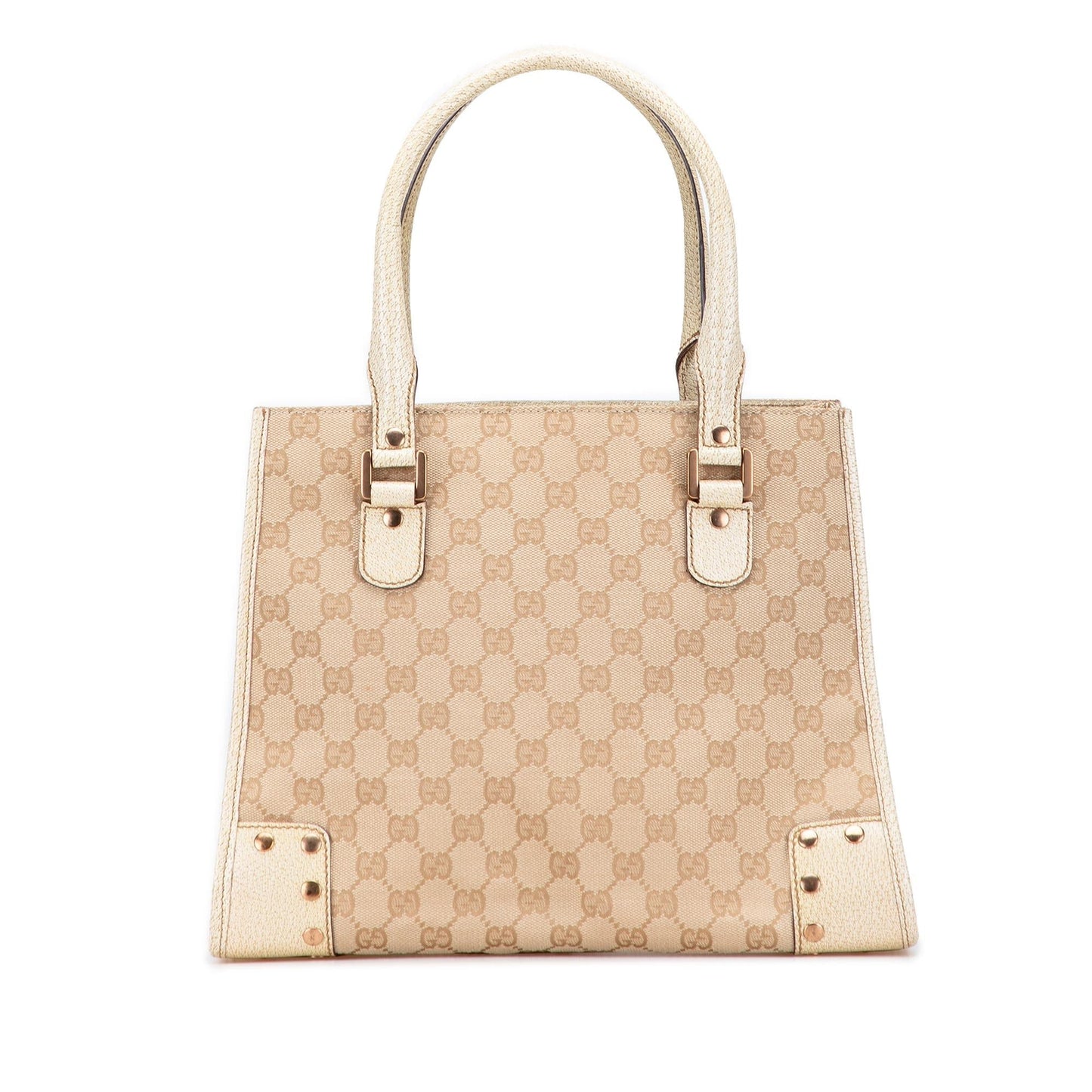 Gucci GG Nailhead Canvas Tote Bag
