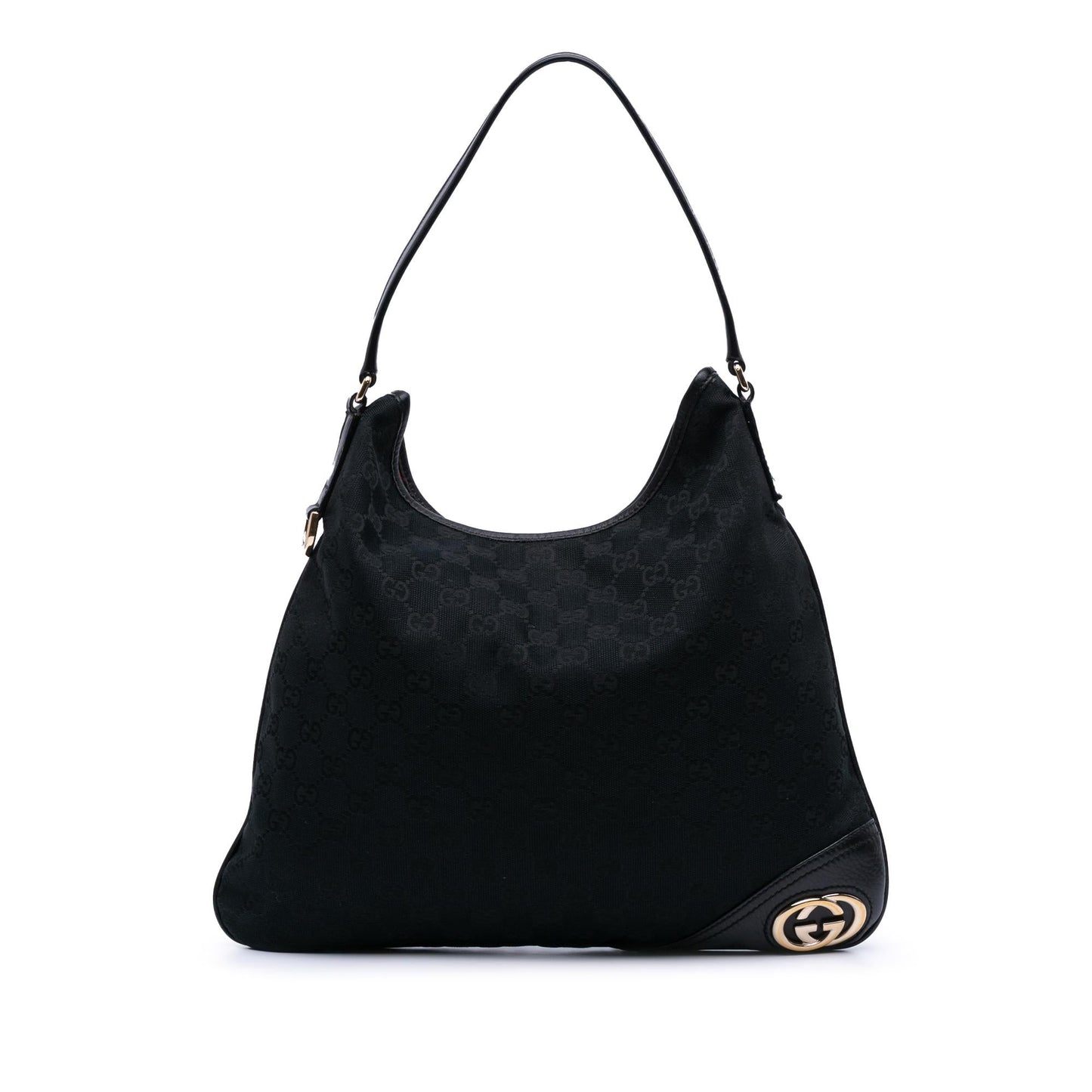 Gucci GG New Britt Canvas Black Shoulder Bag