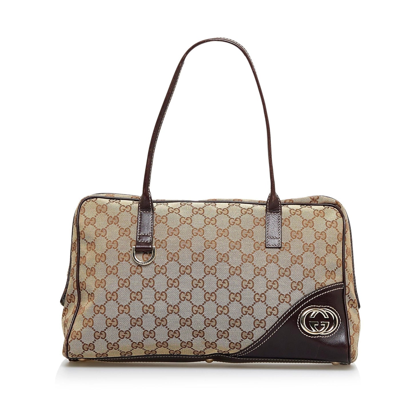 Gucci GG New Britt SHG-zjo0YD Canvas Brown Shoulder Bag
