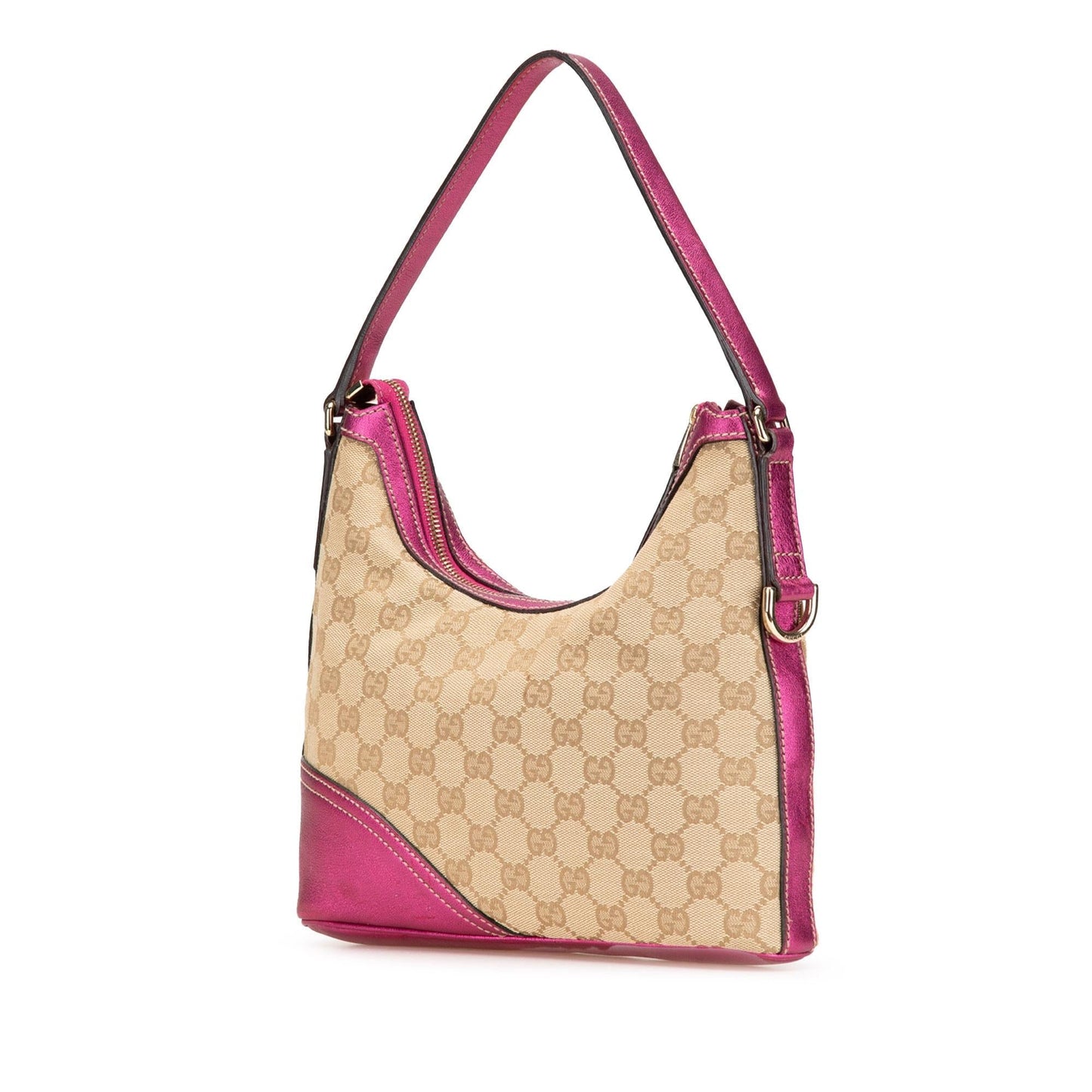 Gucci GG New Britt Canvas Brown Pink Shoulder Bag Bag 3