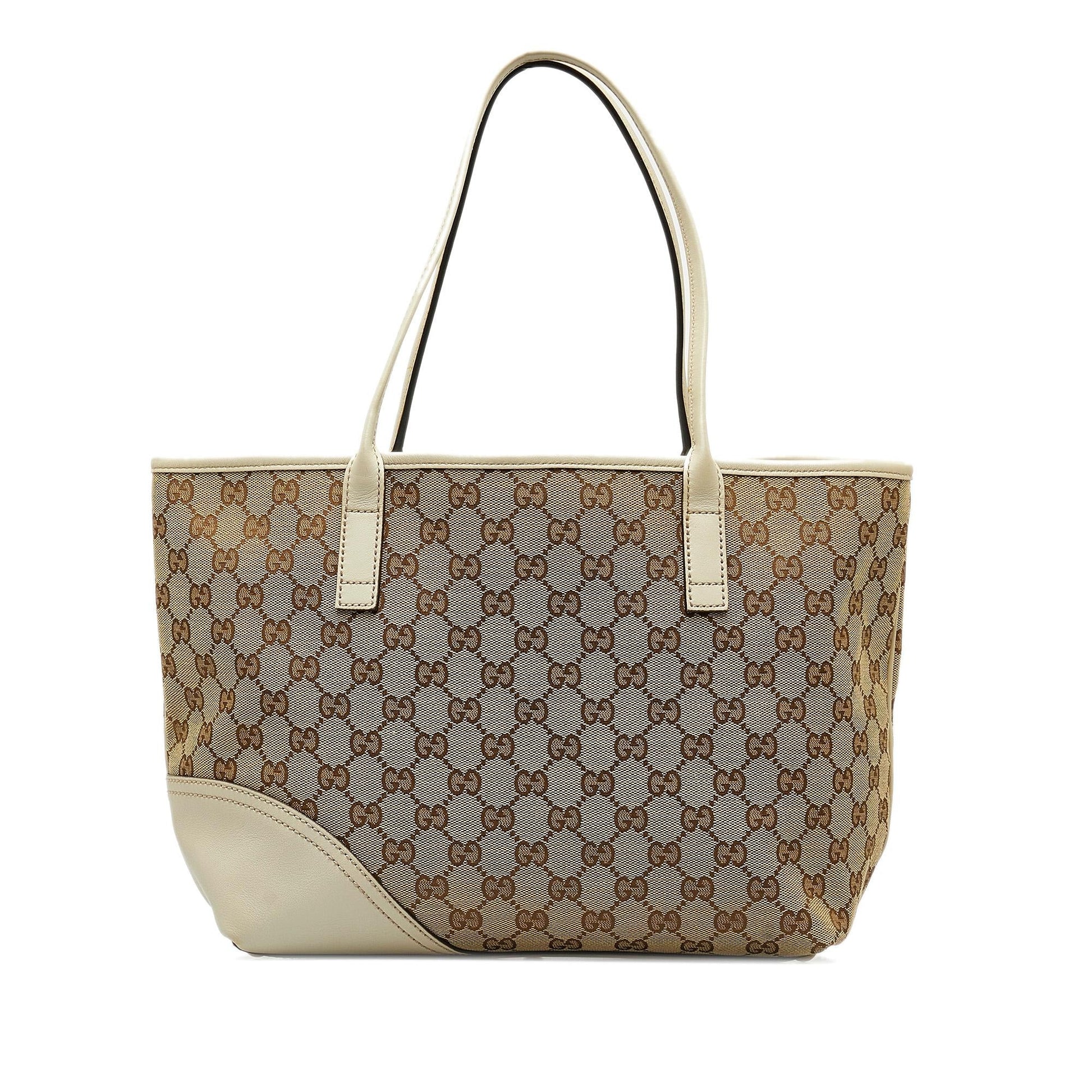 Gucci GG New Britt SHG-C4oQ72 Canvas Brown Tote Bag