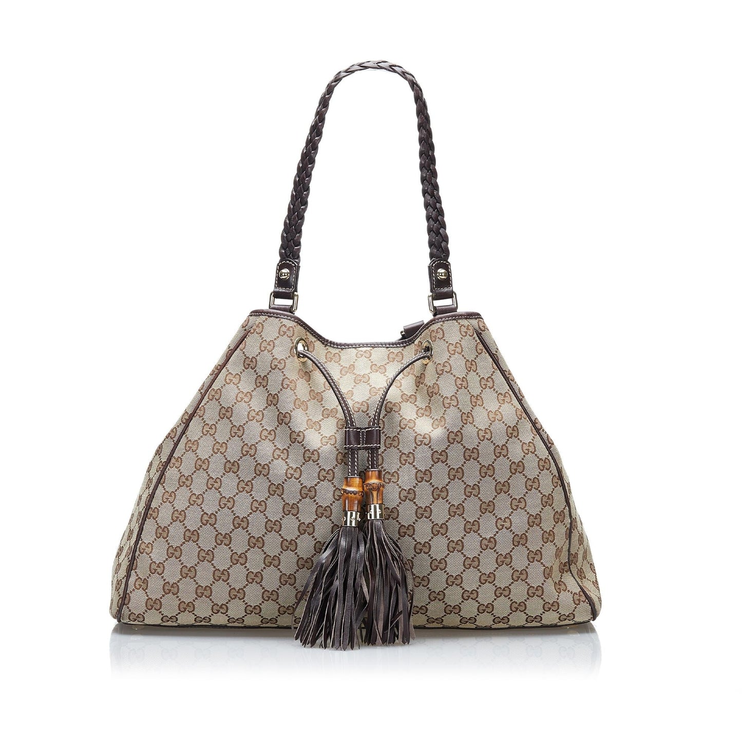 Gucci GG Peggy SHG-WItI8D Canvas Brown Tote Bag