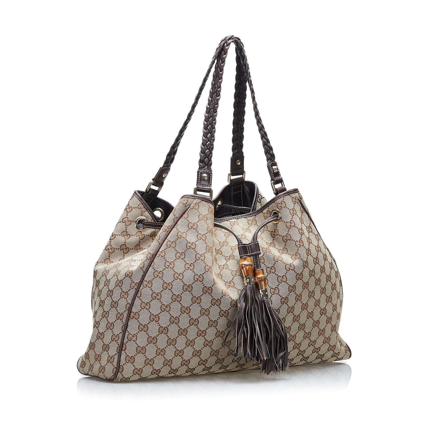 Gucci GG Peggy SHG-WItI8D Canvas Brown Tote Bag
