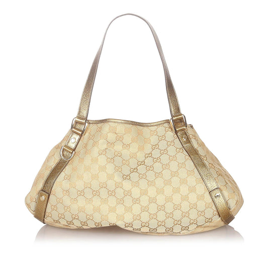 Gucci GG Pelham SHG Canvas Brown Gold Shoulder Bag Bag Shg