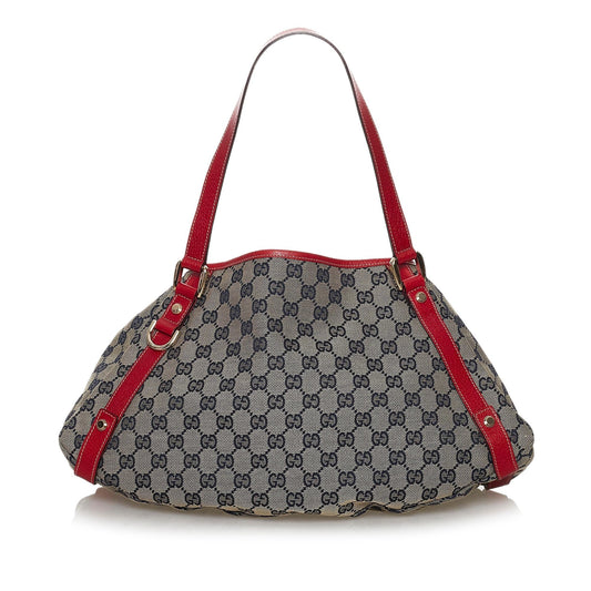Gucci GG Pelham SHG Canvas Red Grey Shoulder Bag Bag Shg
