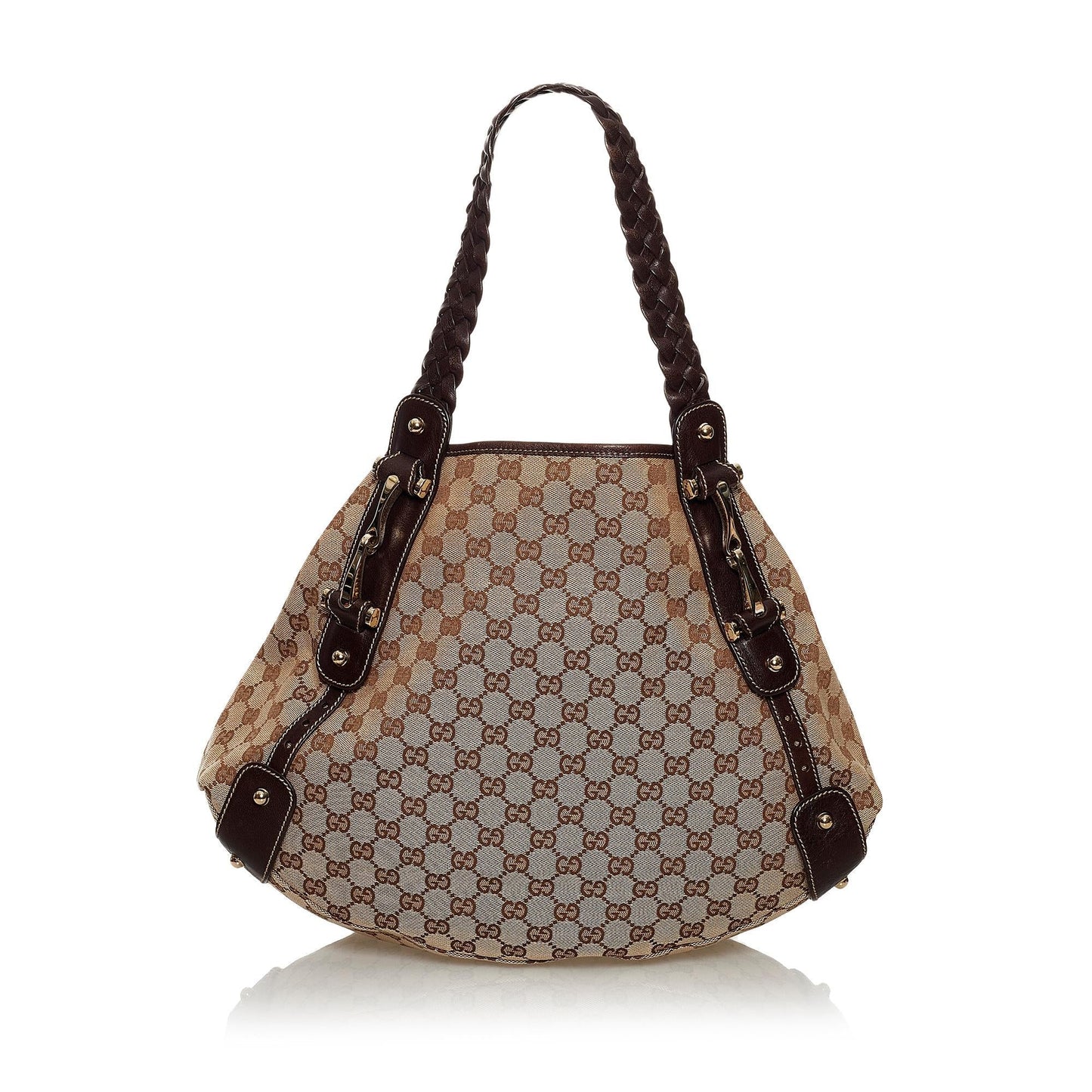 Gucci GG Pelham SHG Canvas Calf Brown Shoulder Bag 3