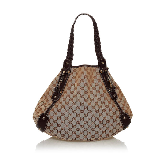 Gucci GG Pelham SHG Canvas Calf Brown Shoulder Bag 3