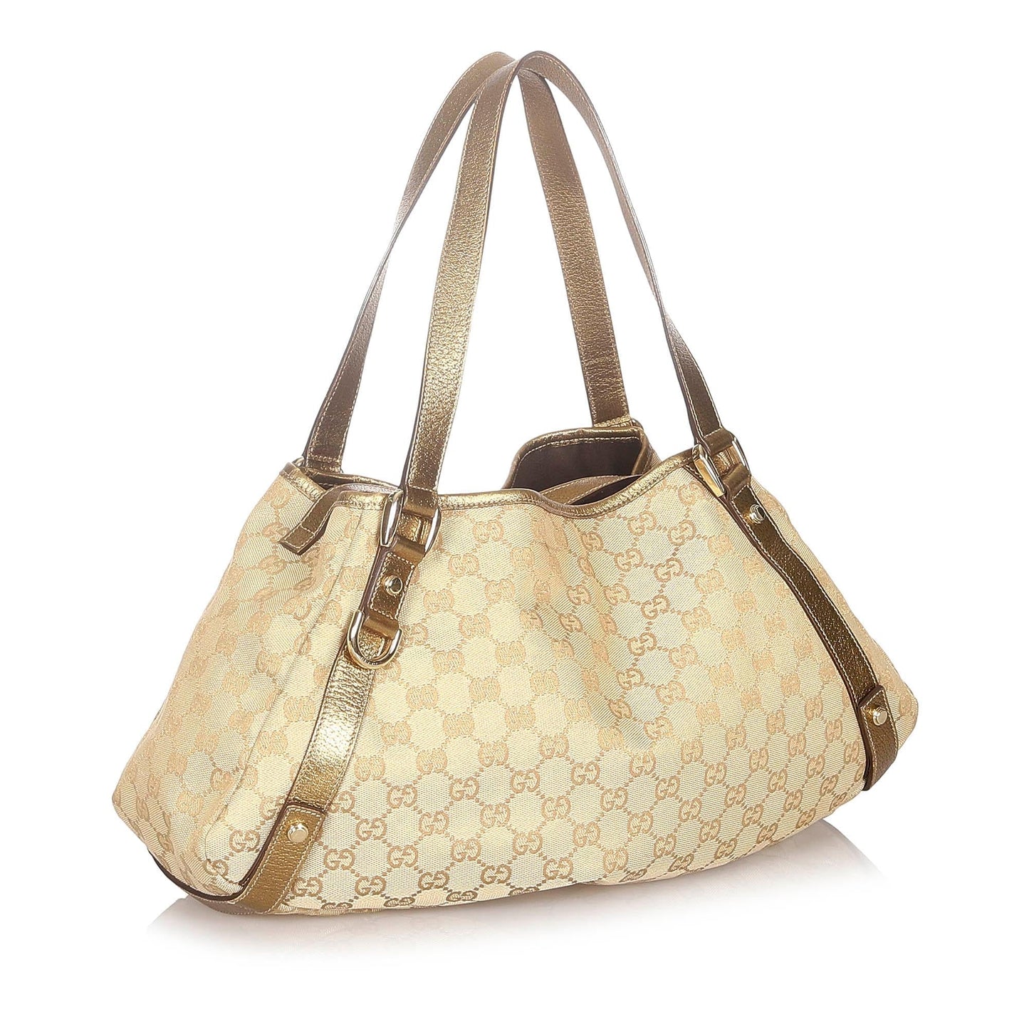 Gucci GG Pelham SHG Canvas Brown Gold Shoulder Bag 3