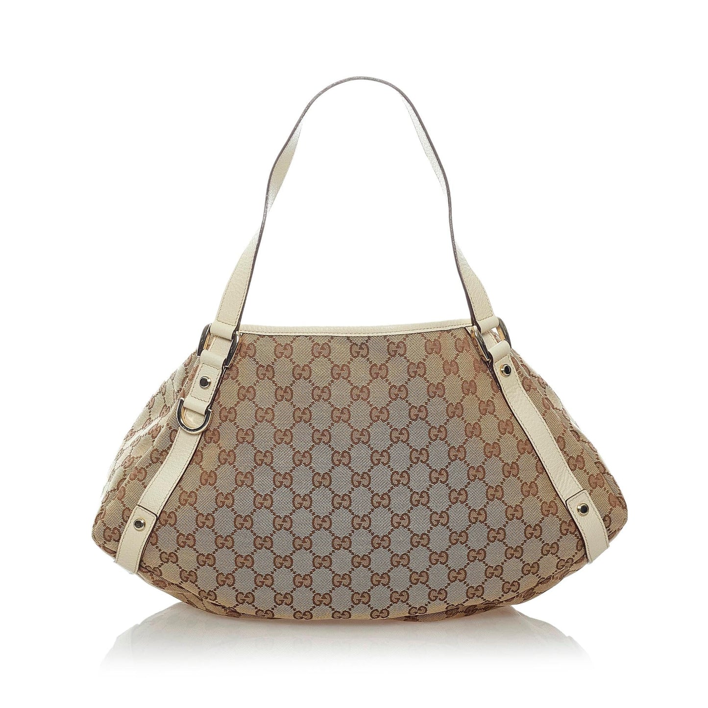 Gucci GG Pelham SHG Canvas White Brown Shoulder Bag