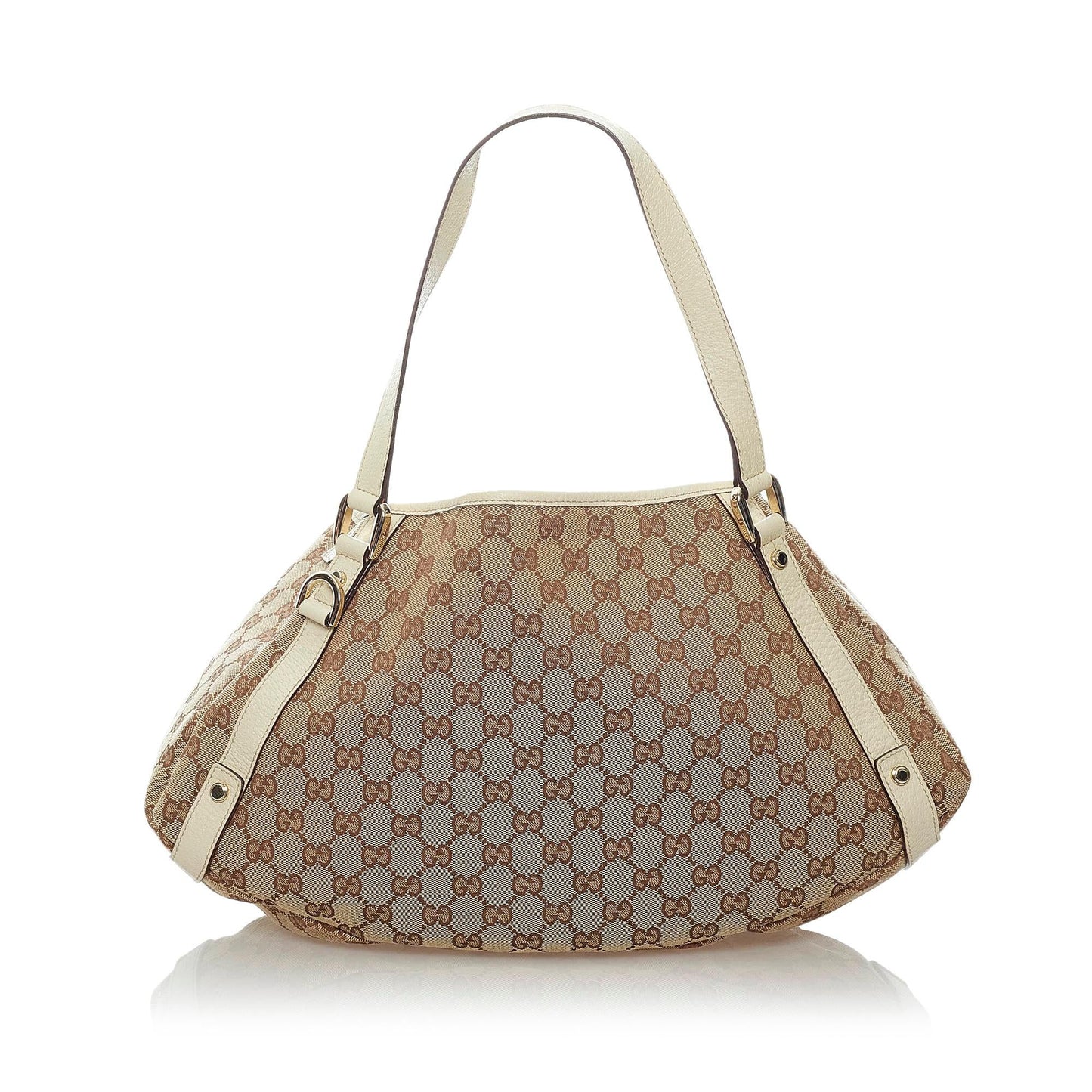 Gucci GG Pelham SHG Canvas White Brown Shoulder Bag