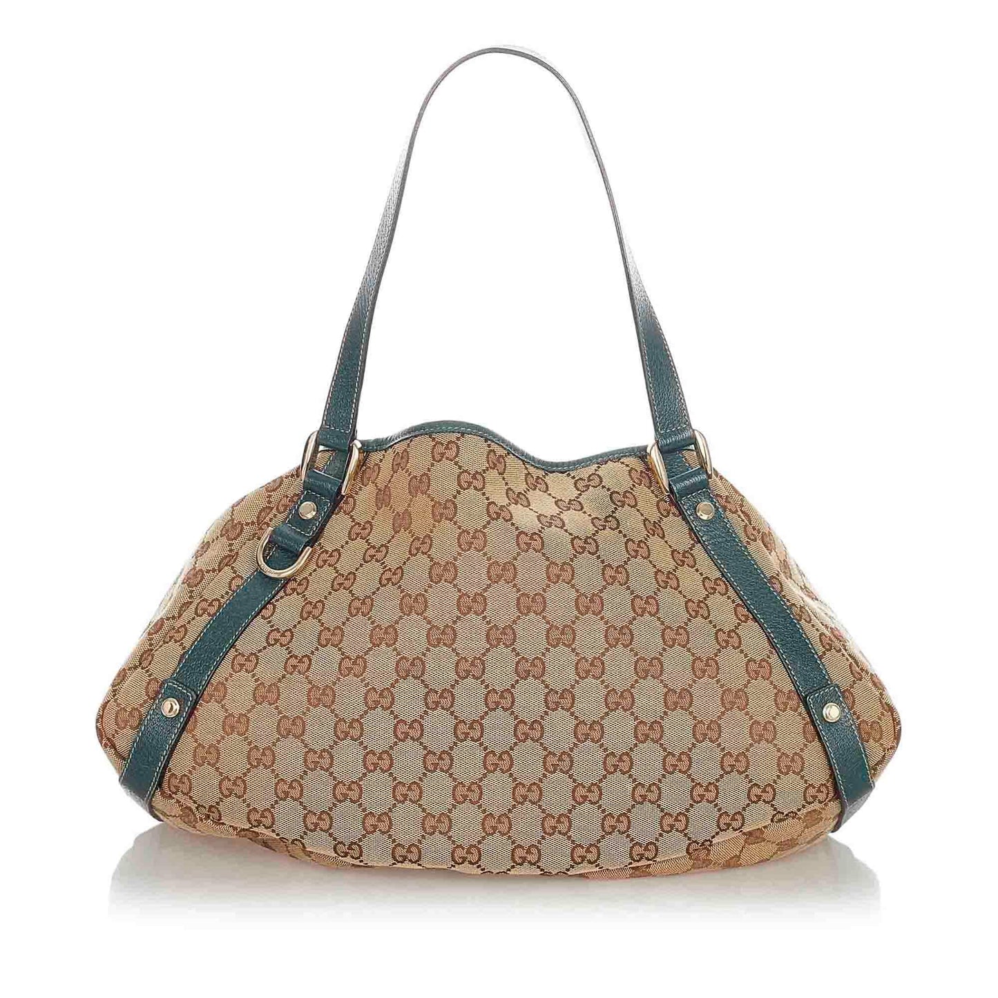 Gucci GG Pelham SHG Canvas Brown Green Shoulder Bag