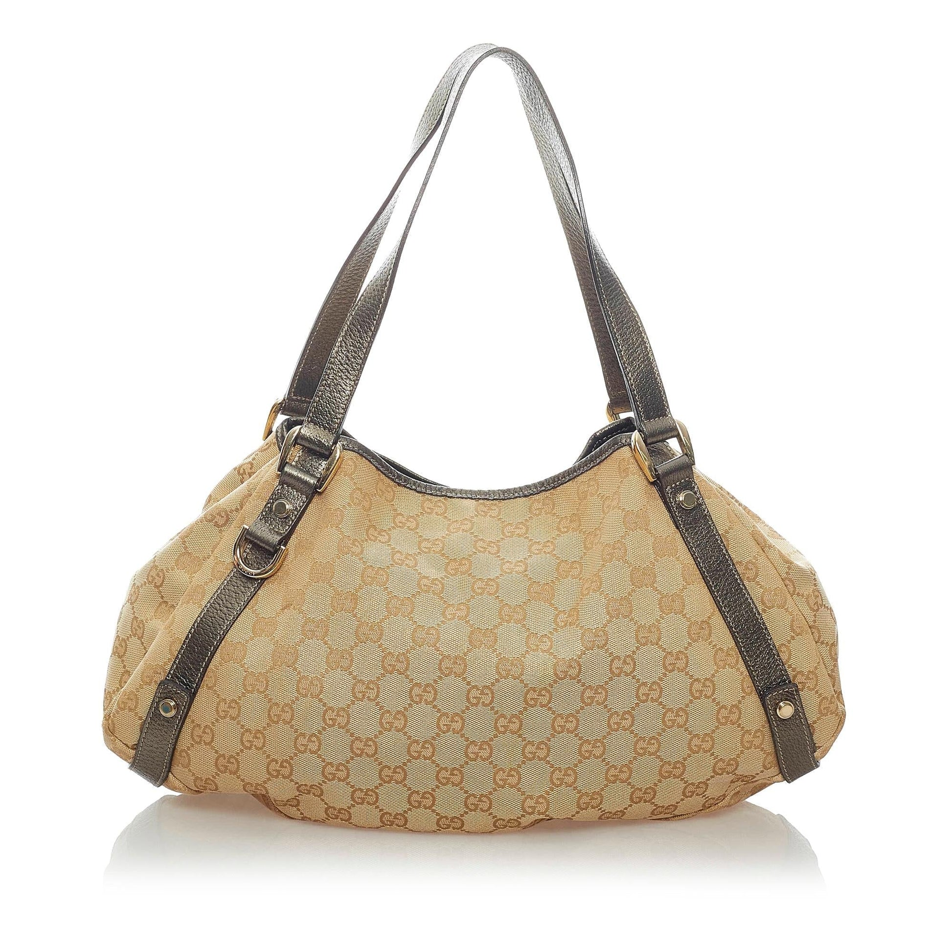 Gucci GG Pelham SHG Canvas Calf Brown Shoulder Bag Bag Shg