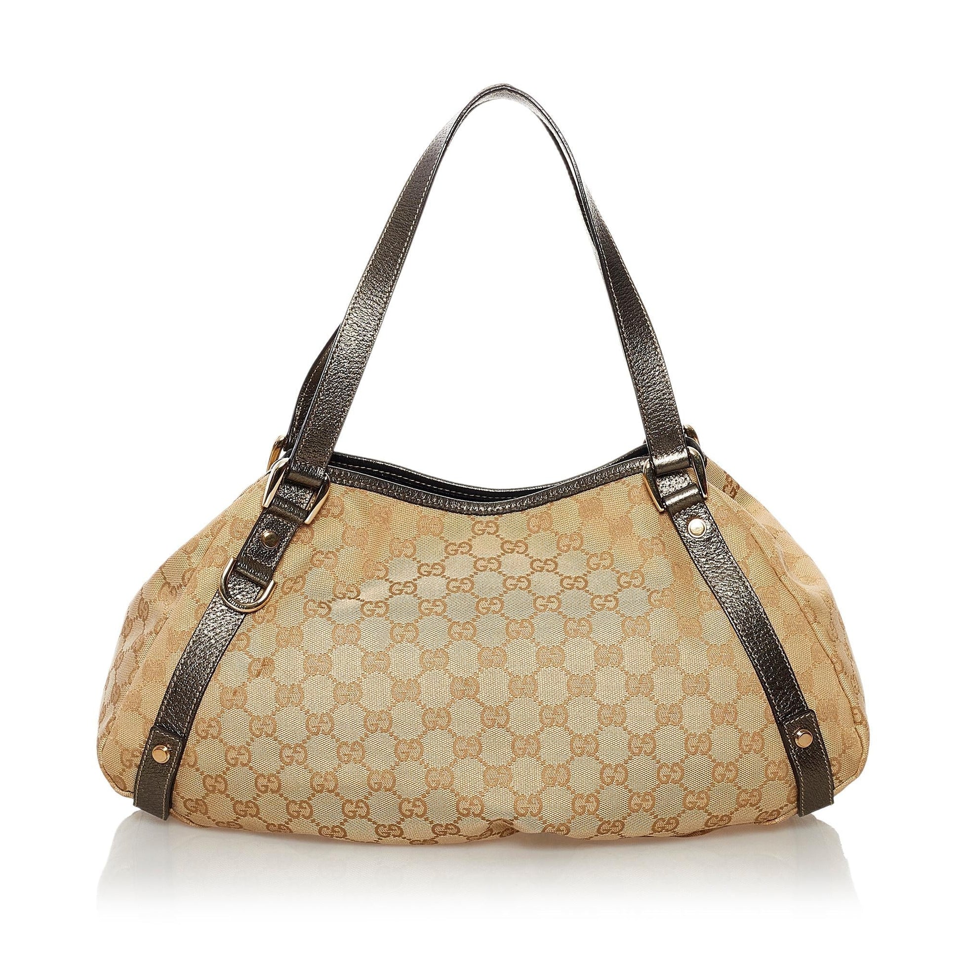 Gucci GG Pelham SHG Canvas Brown Gold Shoulder Bag