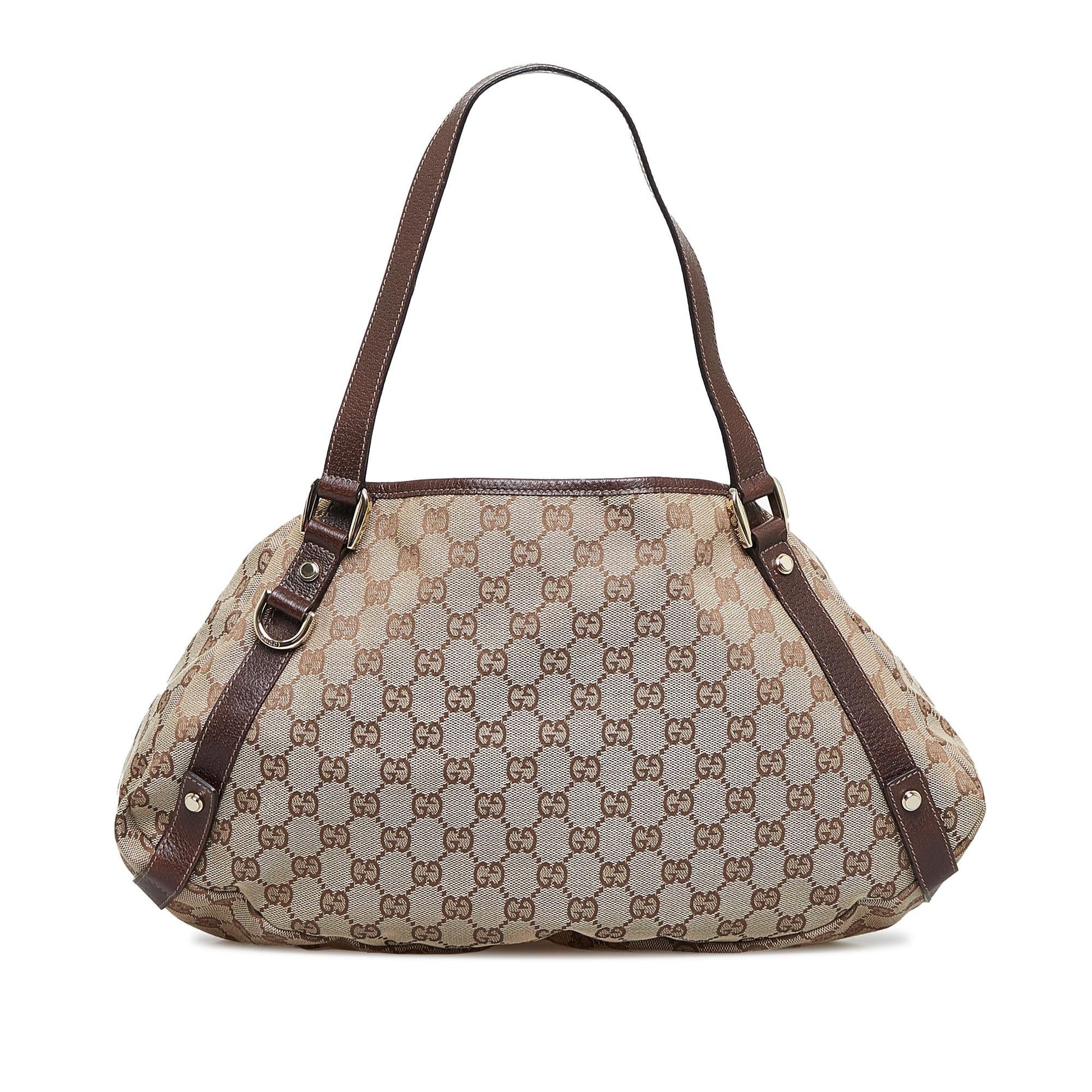 Gucci GG Pelham SHG-ZEcu1Y Canvas Calf Brown Shoulder Bag