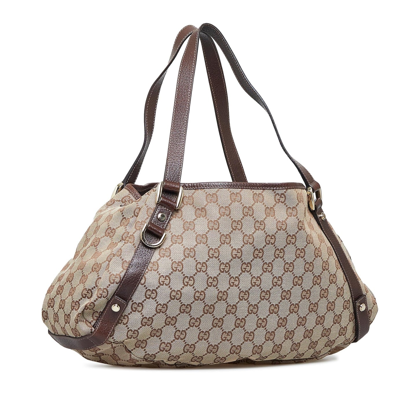 Gucci GG Pelham SHG-ZEcu1Y Canvas Calf Brown Shoulder Bag