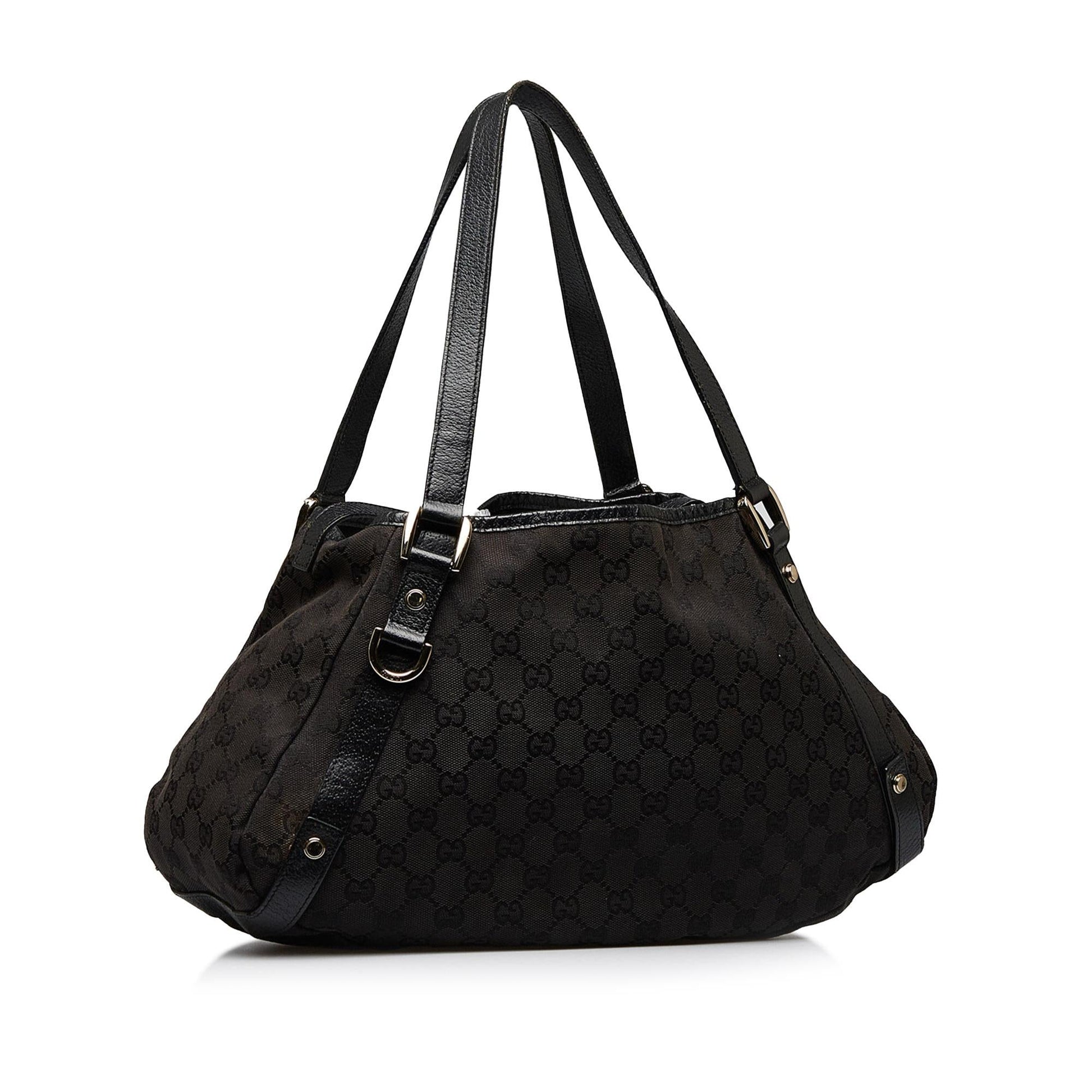 Gucci GG Pelham SHG-DJMWdO Canvas Calf Black Shoulder Bag