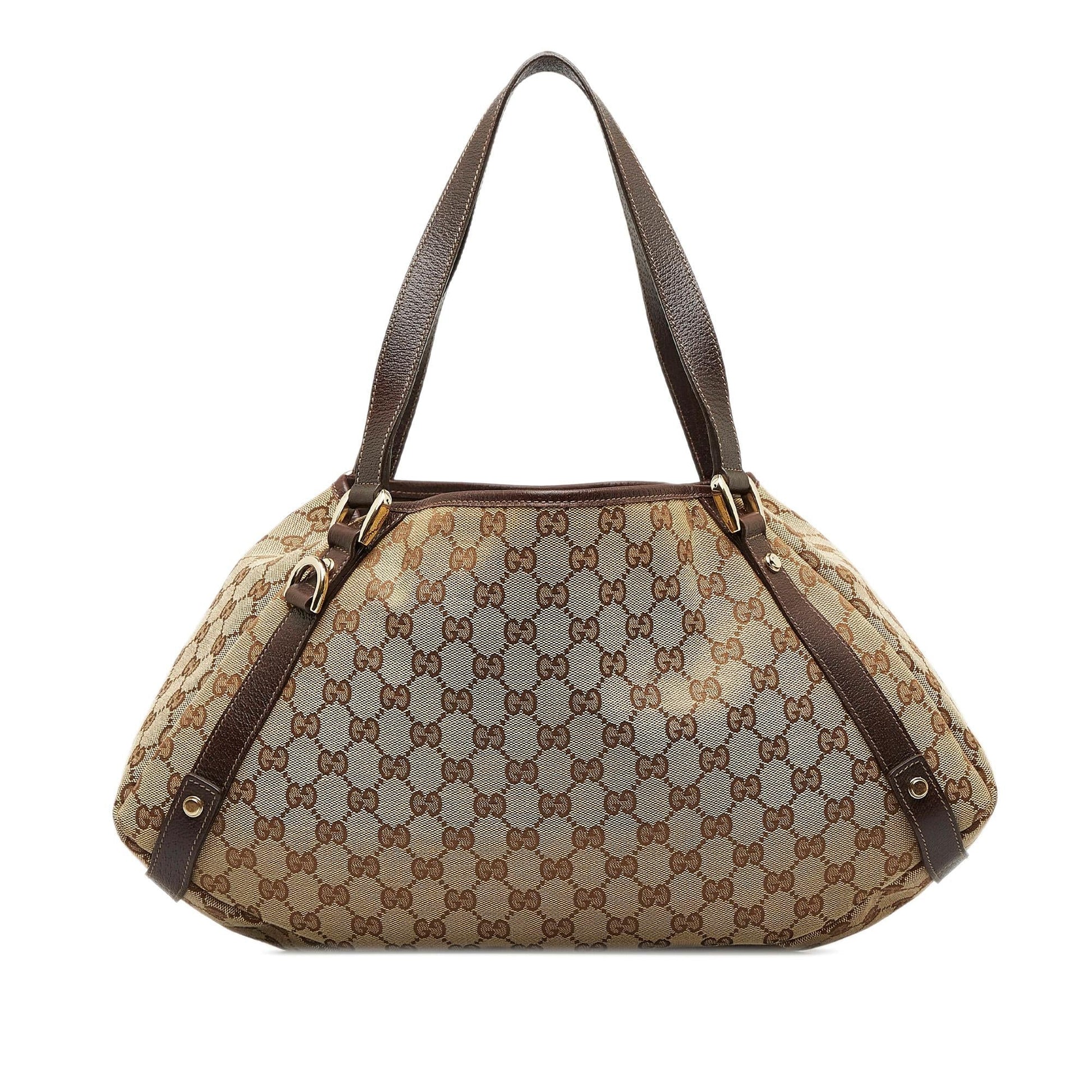 Gucci GG Pelham SHG-qhGAWQ Canvas Calf Brown Shoulder Bag