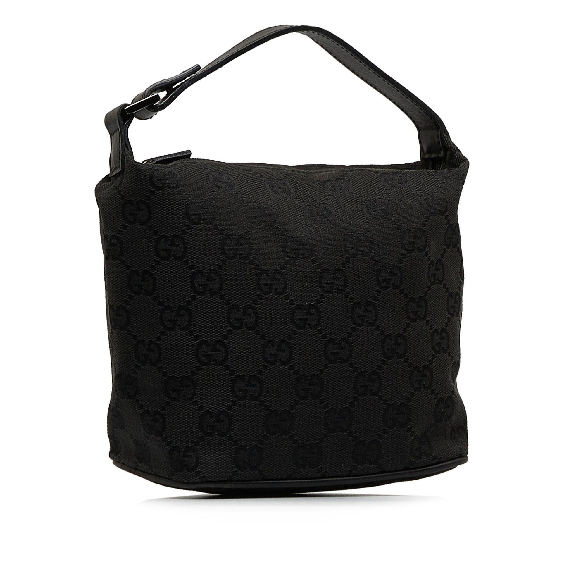 Gucci GG Pochette SHG-iXEZ0N Canvas Black Satchel Bag
