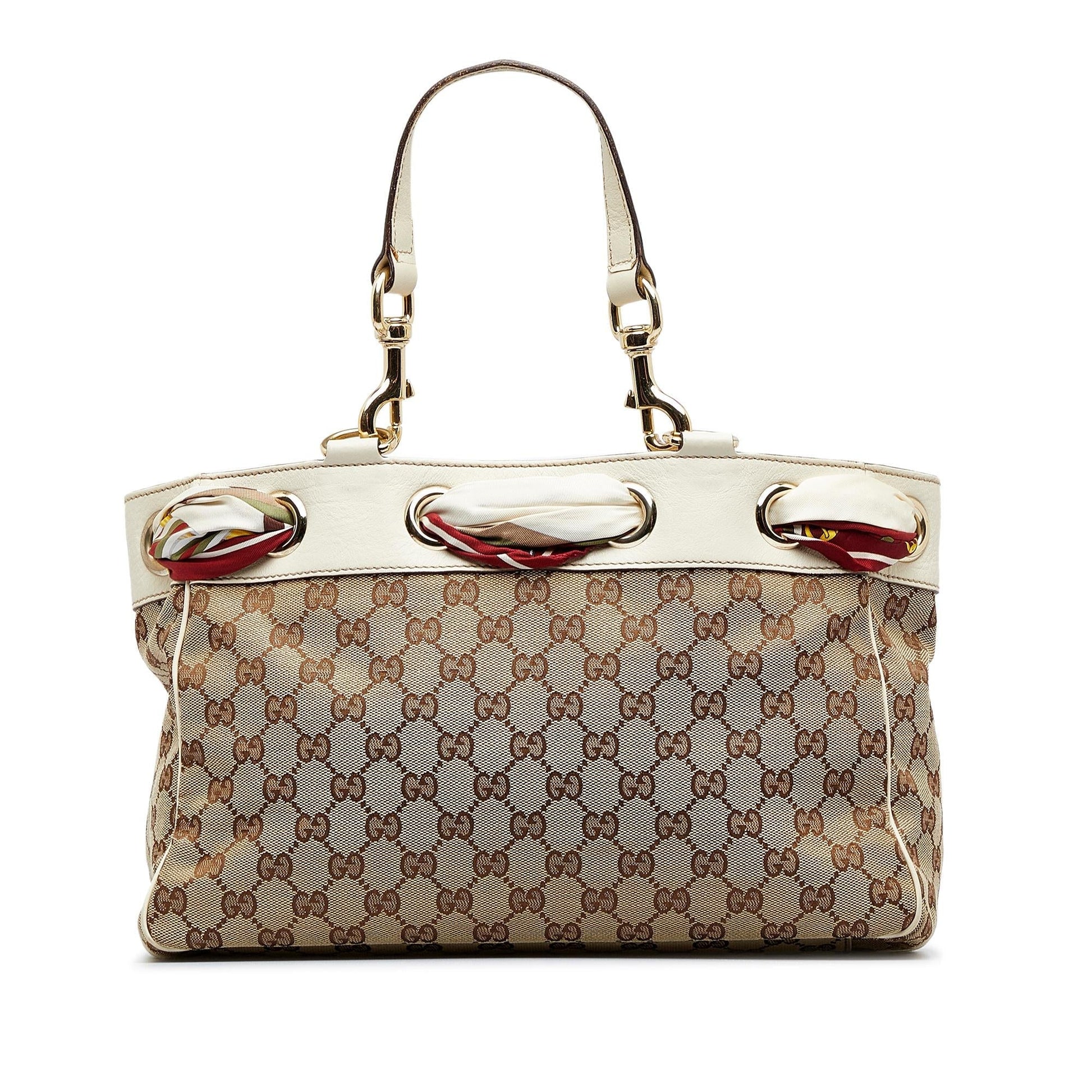 Gucci GG Positano SHG-1keonk Canvas Brown Tote Bag