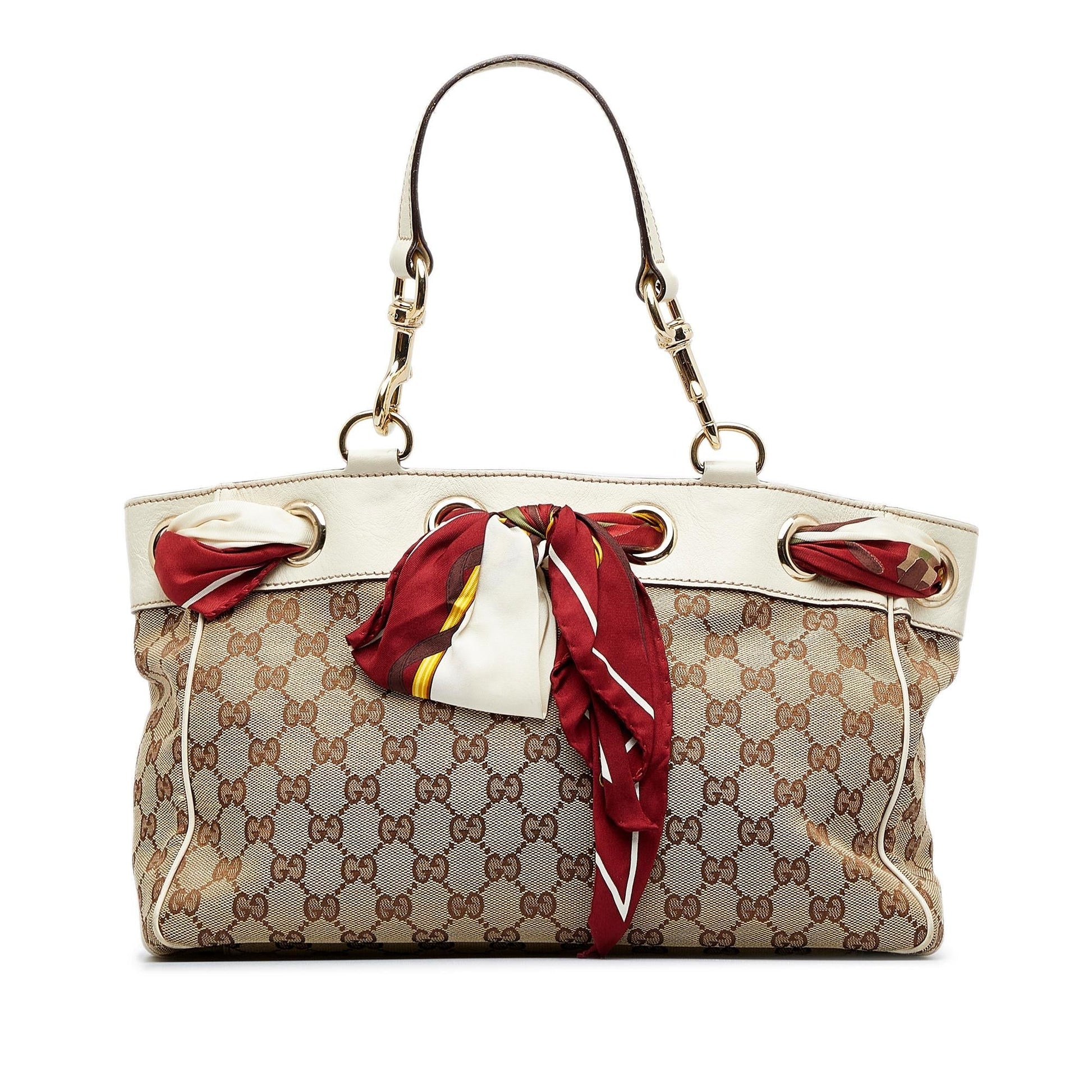 Gucci GG Positano SHG-1keonk Canvas Brown Tote Bag