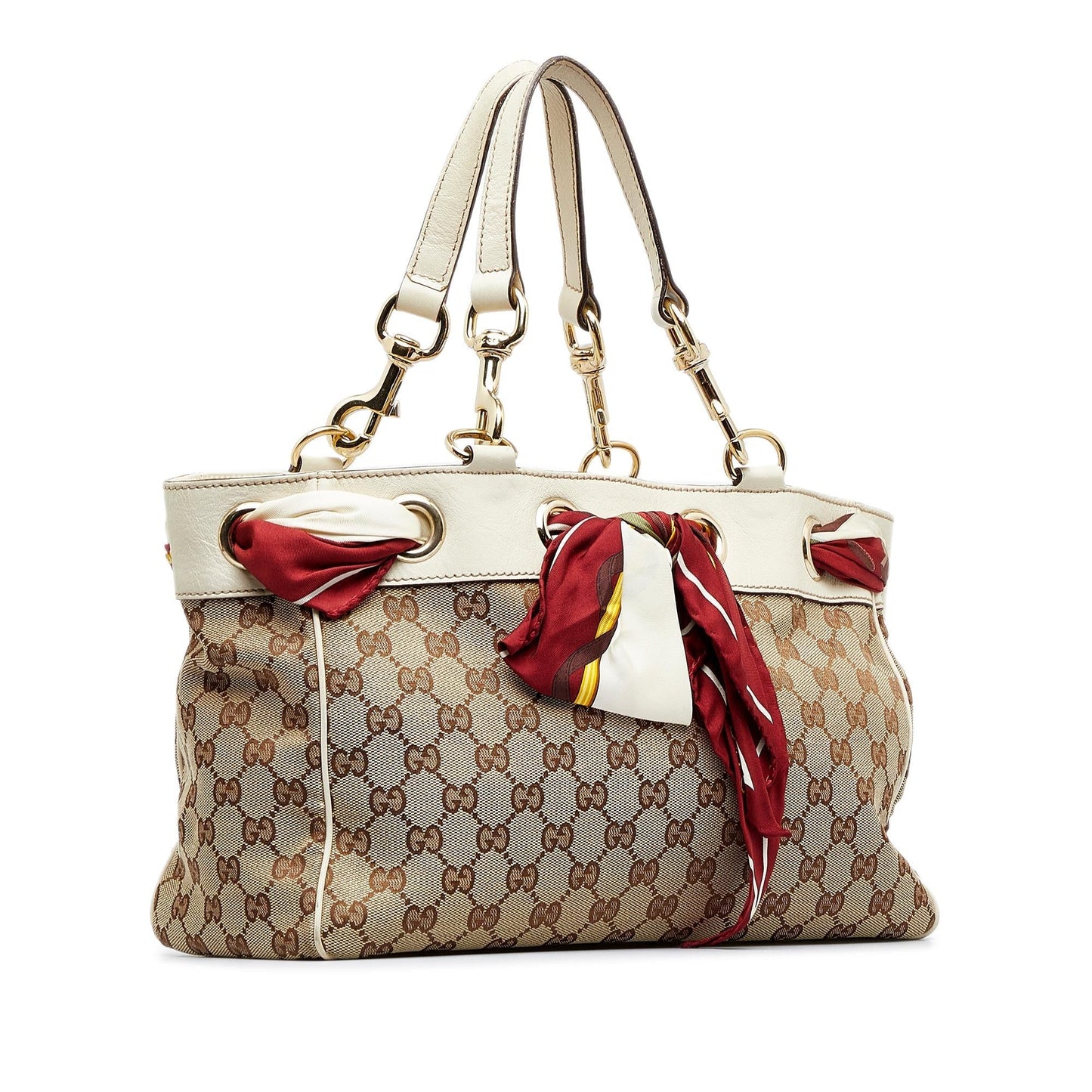 Gucci GG Positano SHG-1keonk Canvas Brown Tote Bag