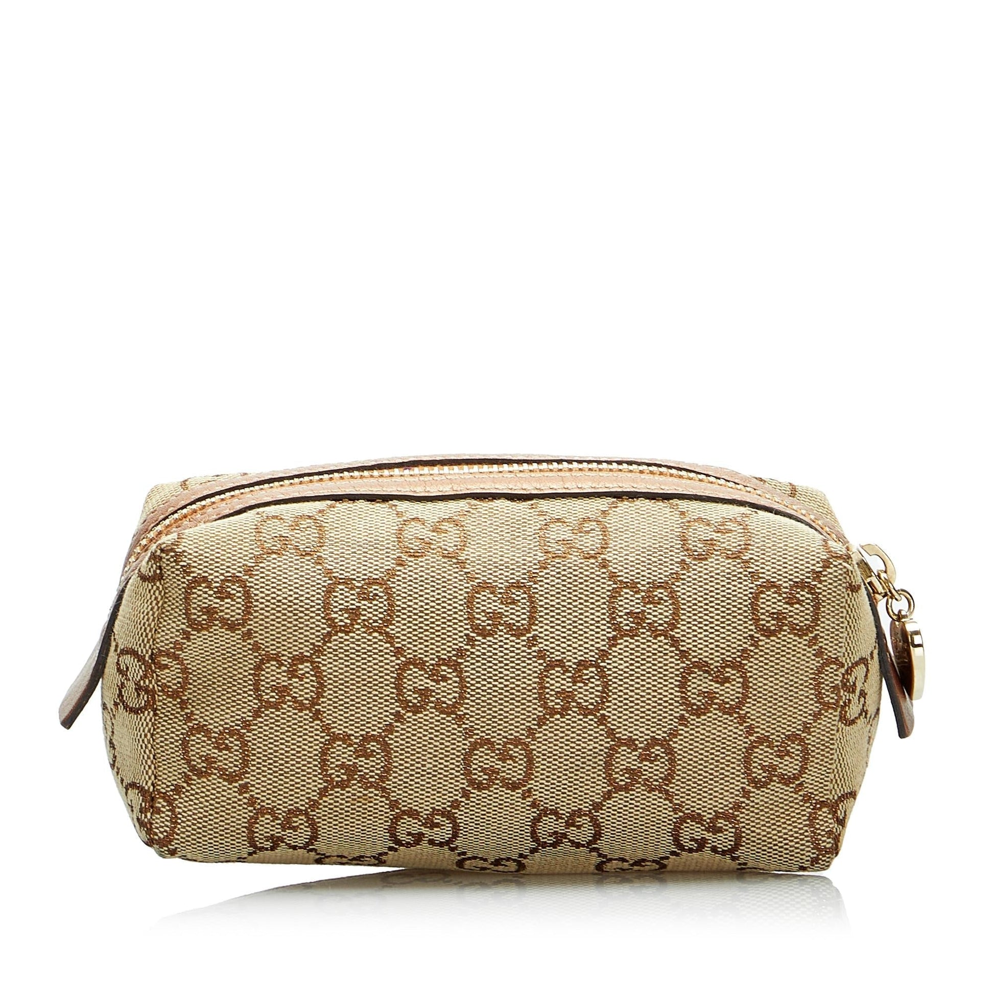 Gucci GG Pouch SHG-r3KPhH Canvas Brown Handbag