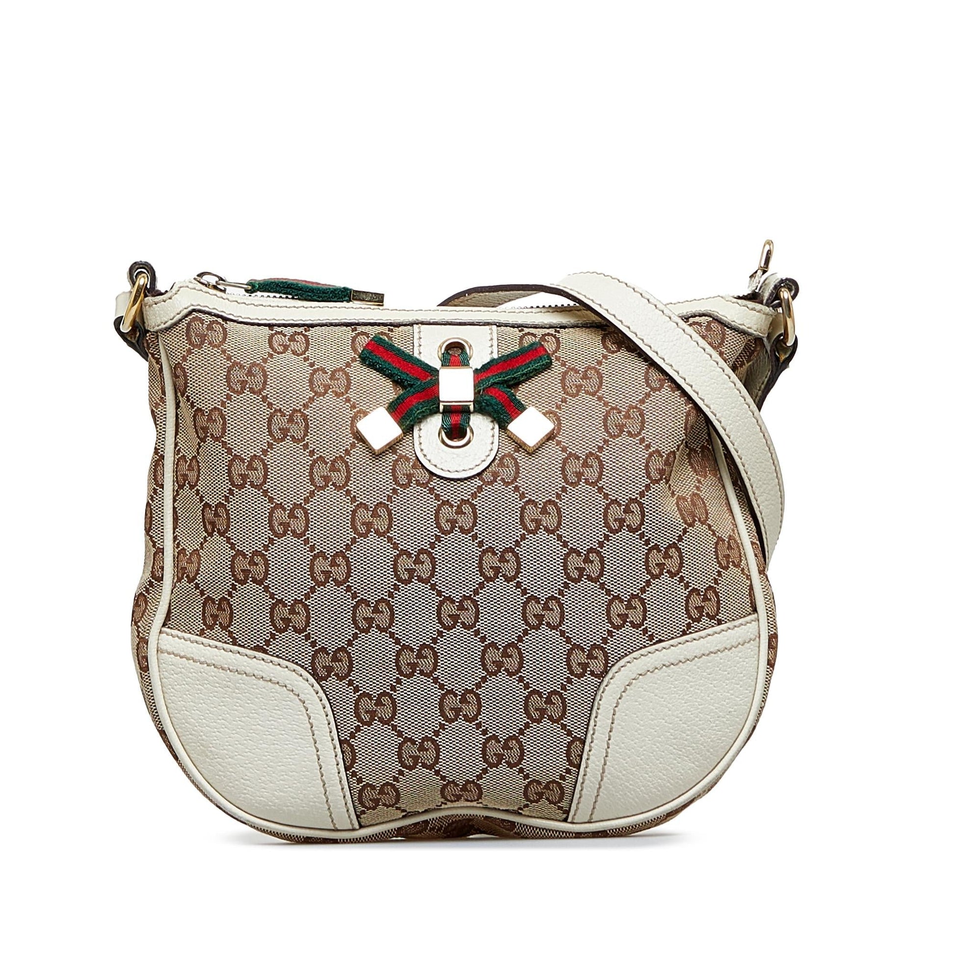 Gucci GG Princy SHG-8eBInM Canvas Calf Brown Crossbody Bag
