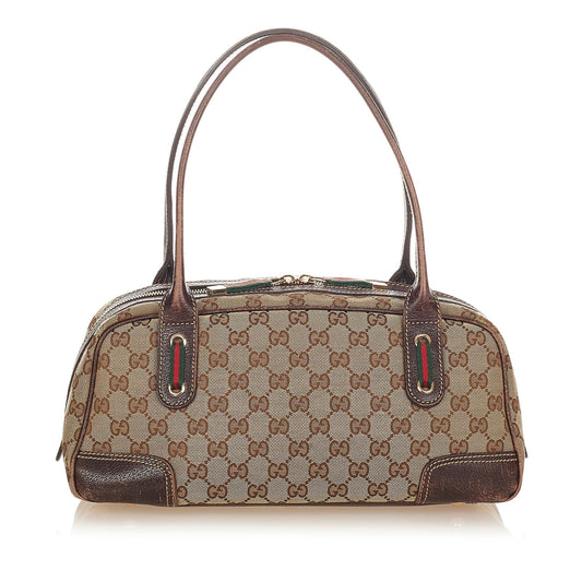 Gucci GG Princy SHG Canvas Brown Shoulder Bag 6