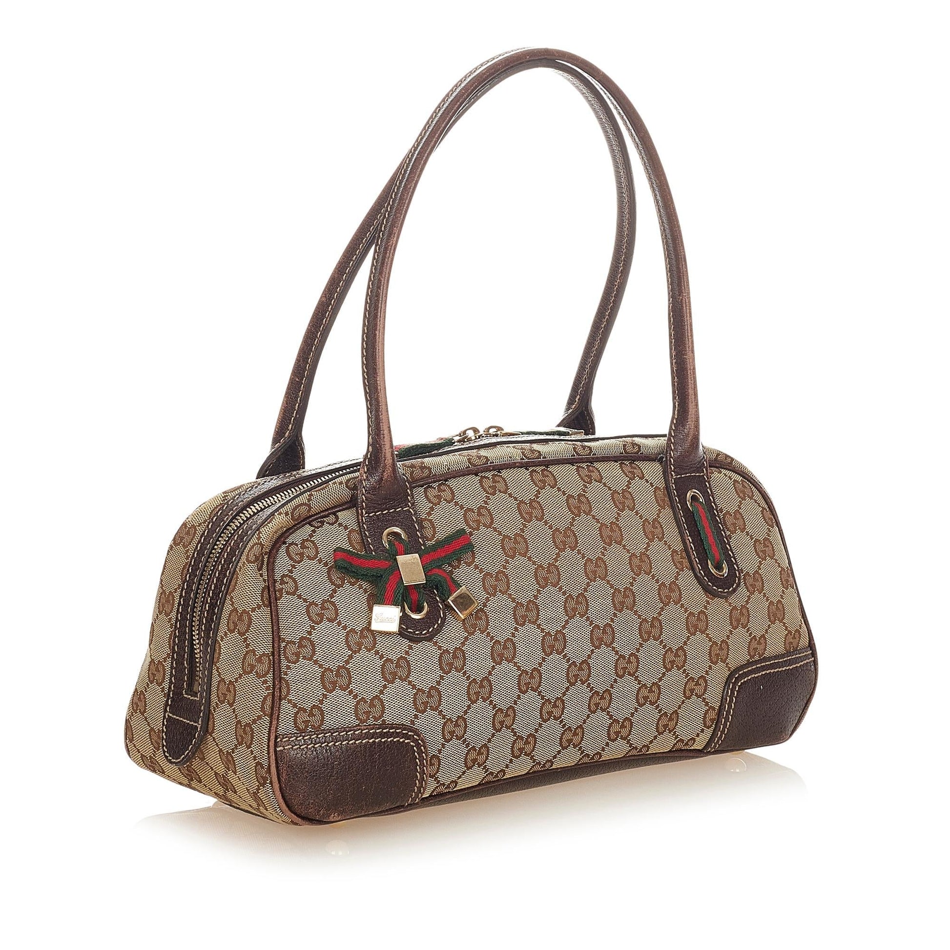 Gucci GG Princy SHG Canvas Brown Shoulder Bag 6