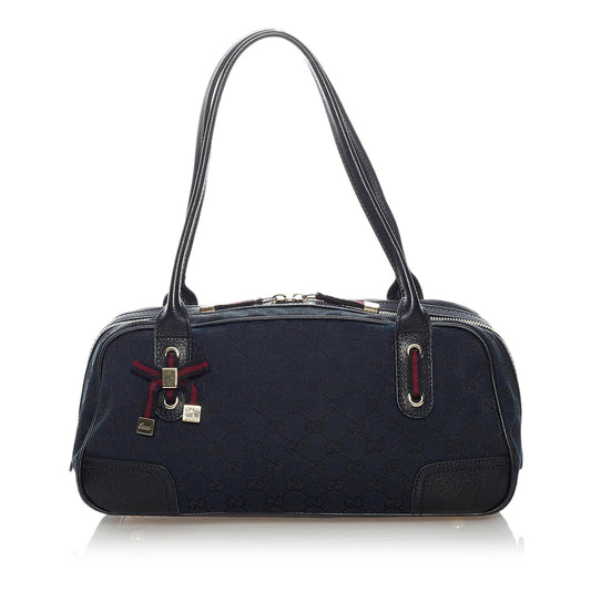 Gucci GG Princy SHG Canvas Black Shoulder Bag 5