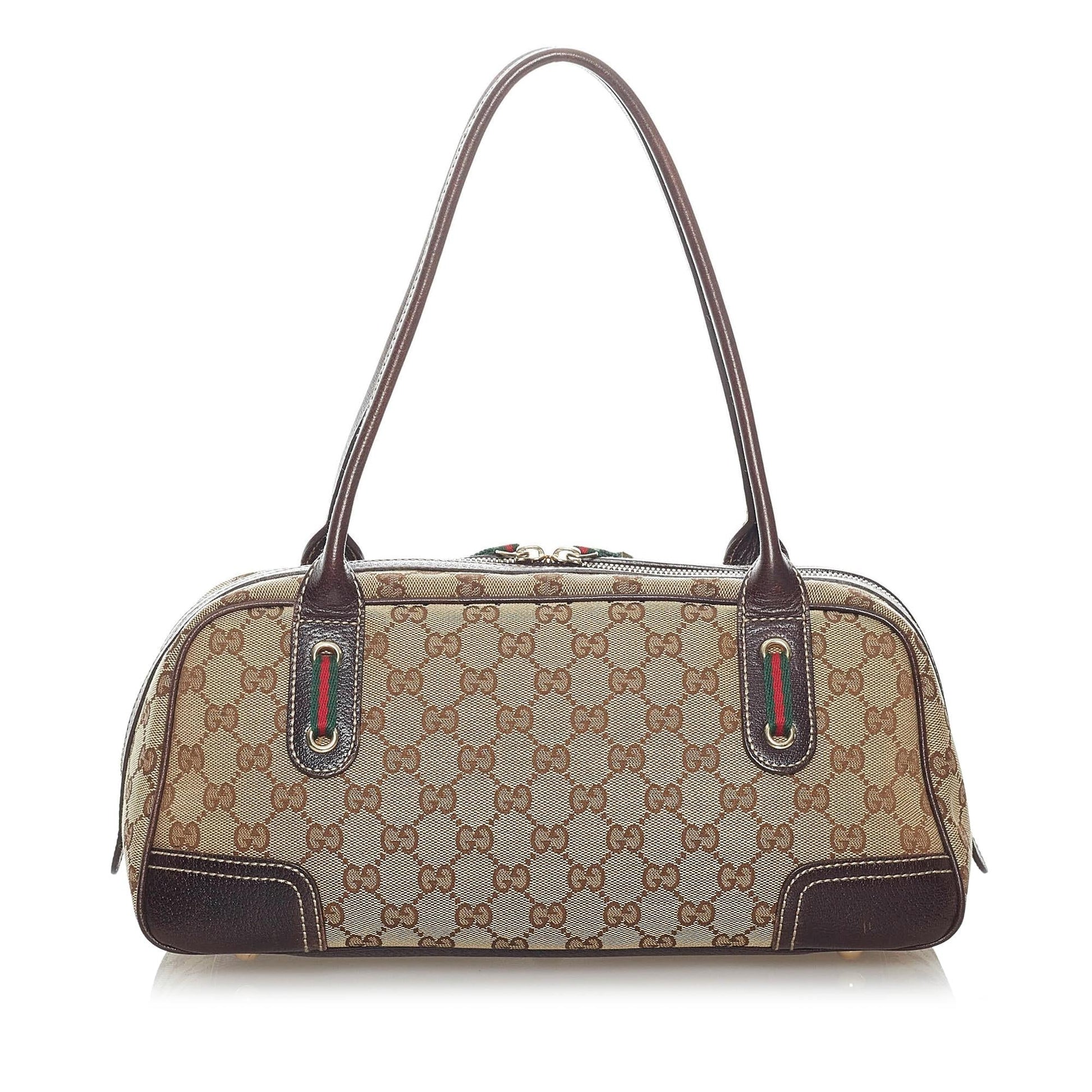 Gucci GG Princy SHG Canvas Brown Shoulder Bag 7