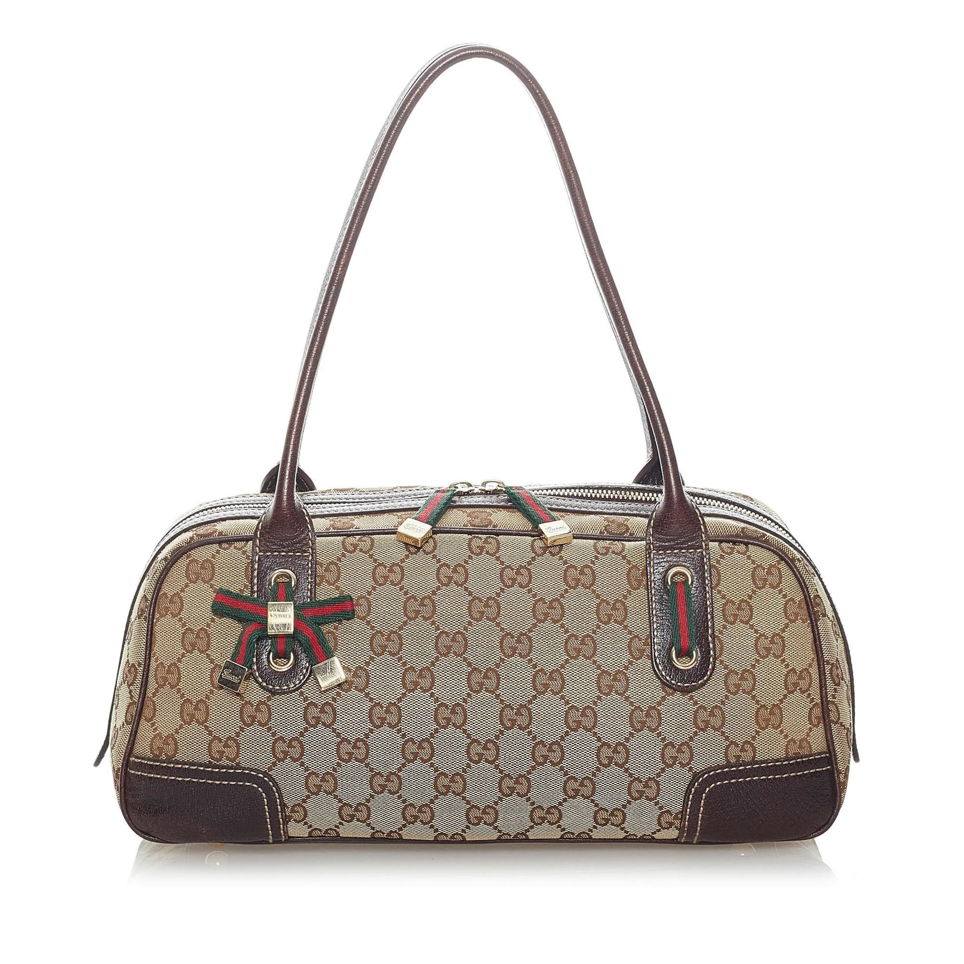 Gucci GG Princy SHG Canvas Brown Shoulder Bag 7