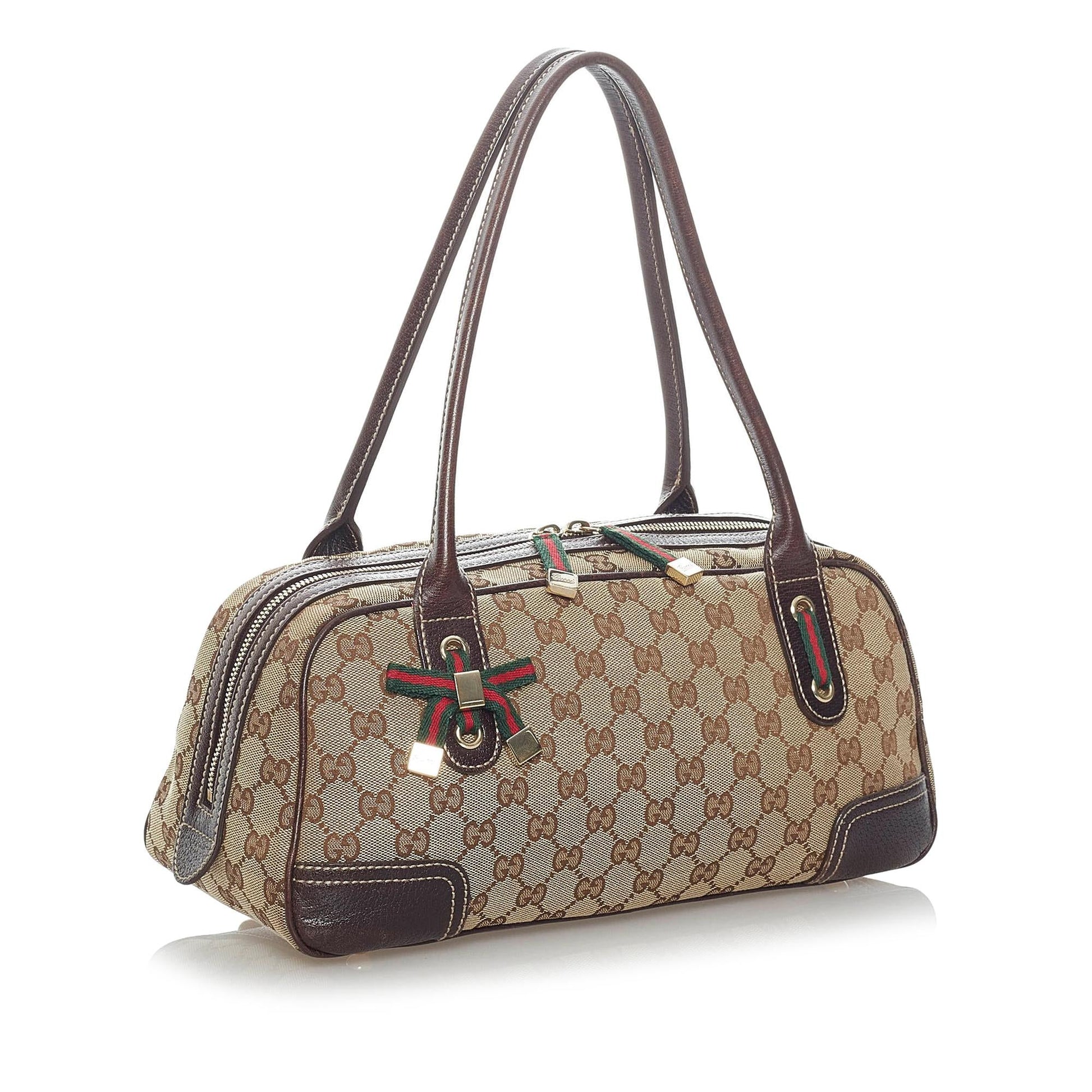 Gucci GG Princy SHG Canvas Brown Shoulder Bag 7