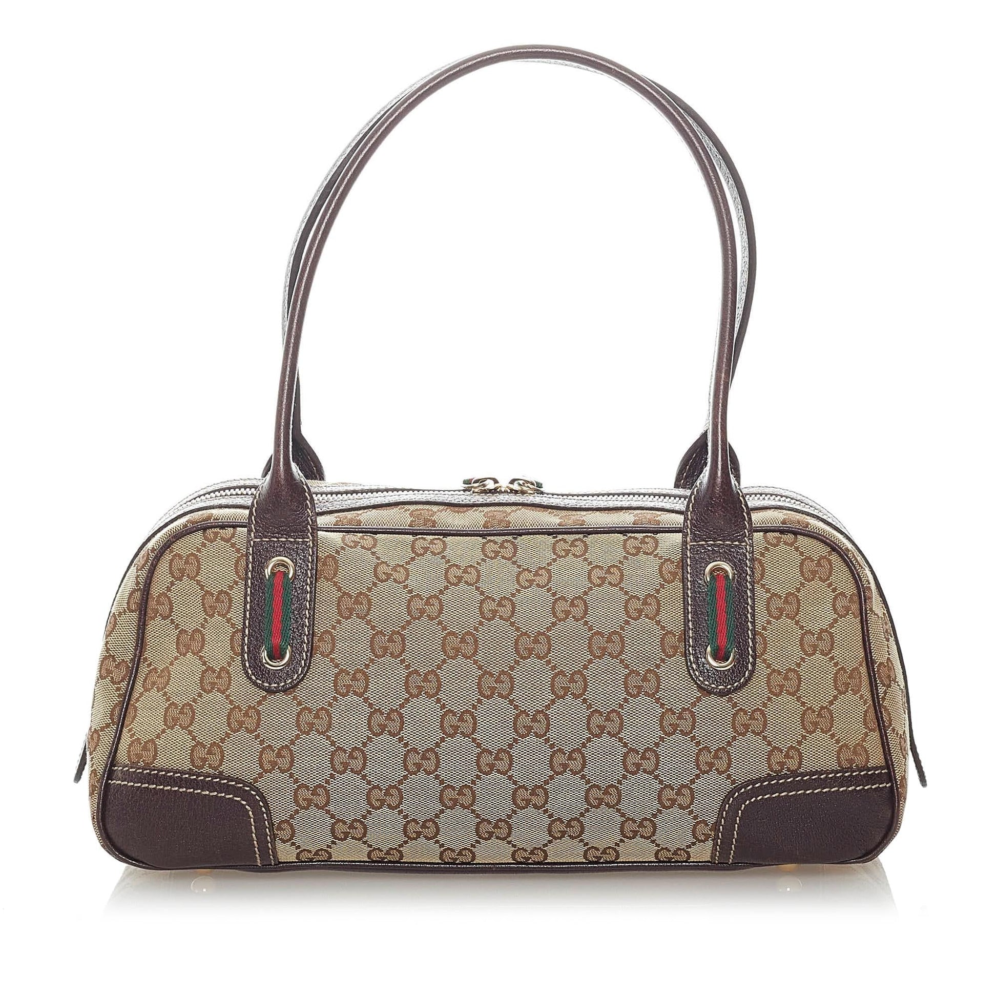Gucci GG Princy SHG Canvas Brown Shoulder Bag 8