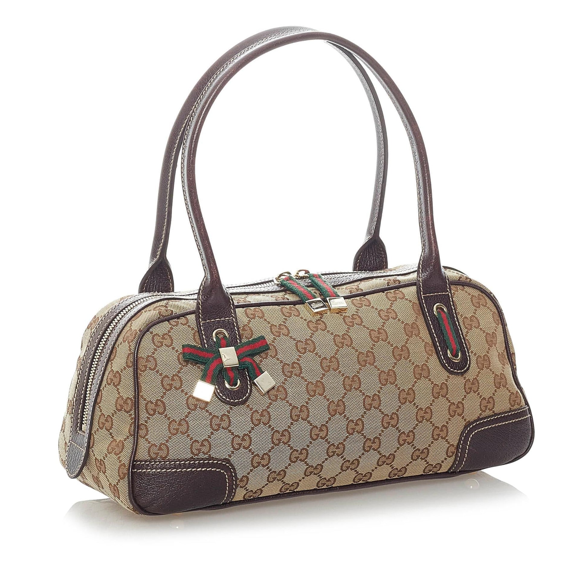 Gucci GG Princy SHG Canvas Brown Shoulder Bag 8