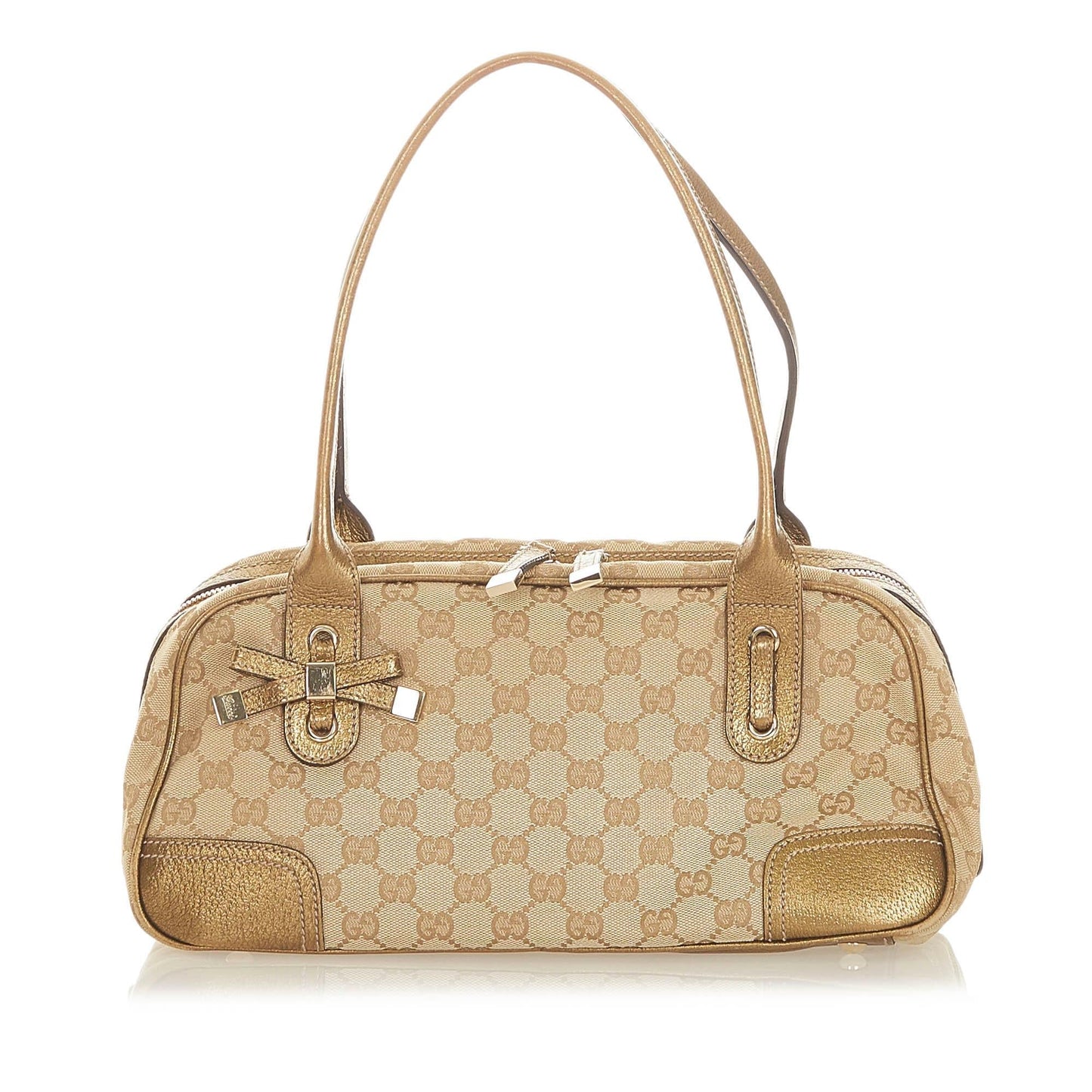 Gucci GG Princy SHG Canvas Brown Gold Shoulder Bag 3