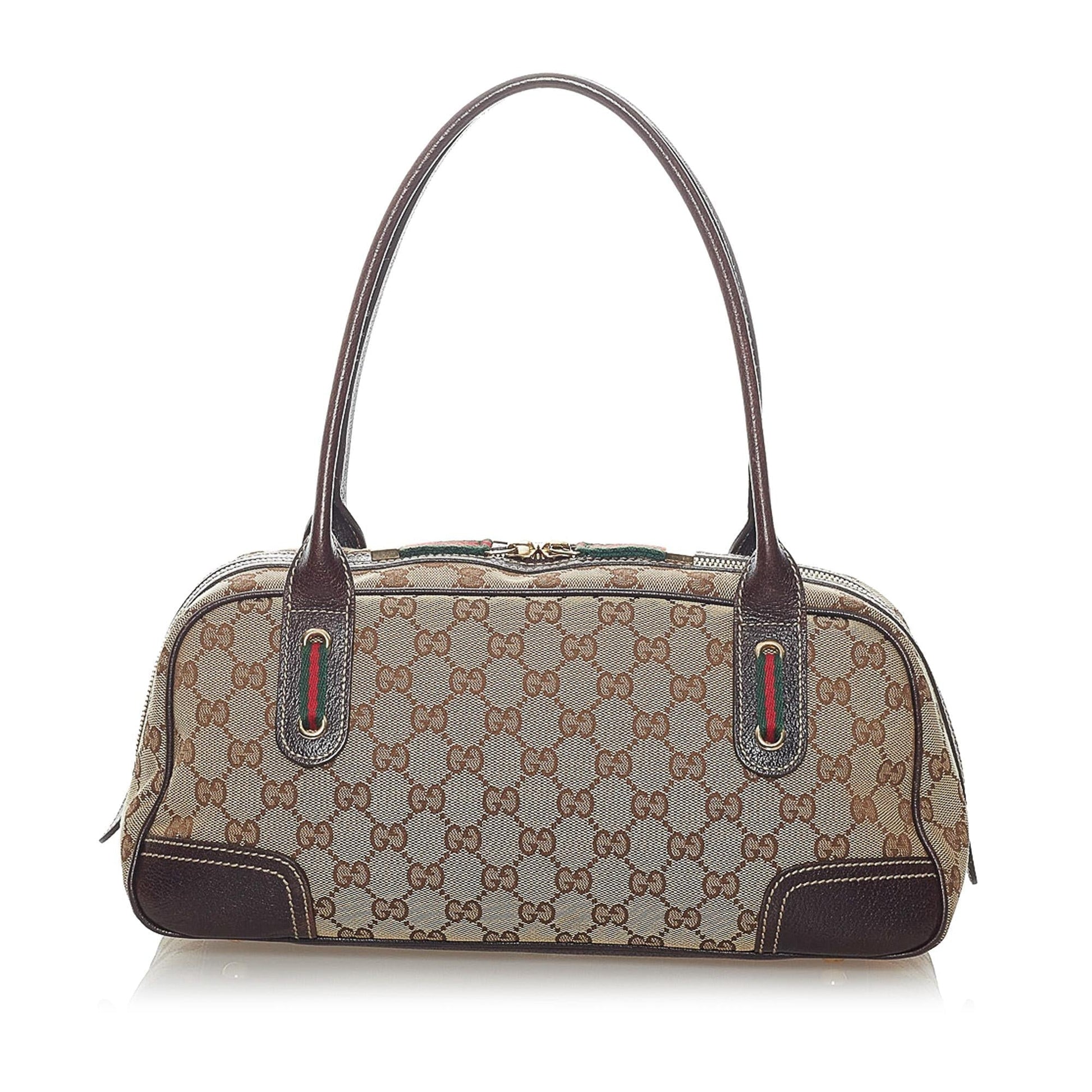 Gucci GG Princy SHG Canvas Brown Shoulder Bag 10