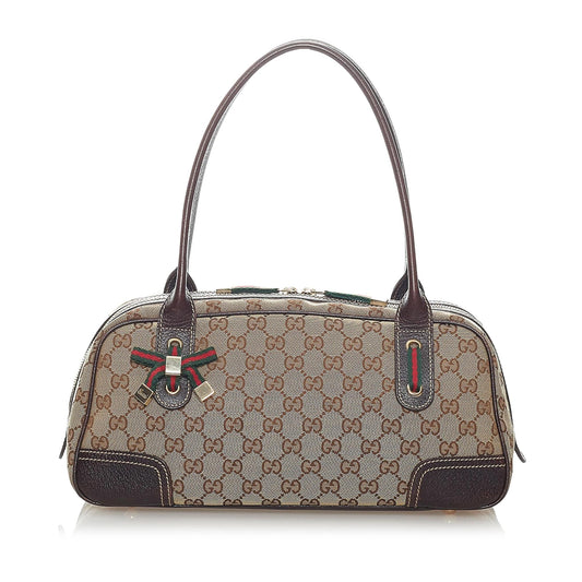 Gucci GG Princy SHG Canvas Brown Shoulder Bag 10