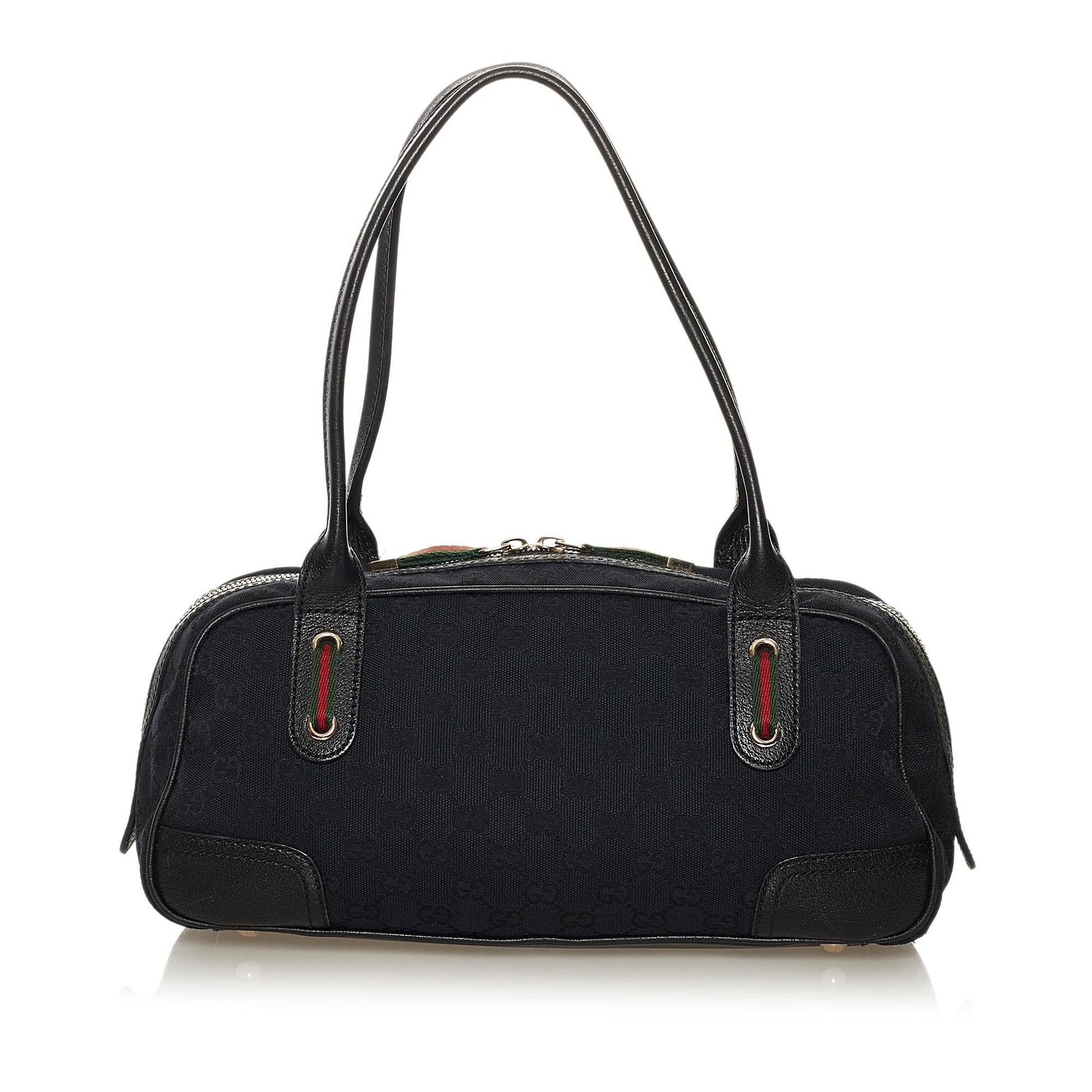 Gucci GG Princy SHG Canvas Calf Black Shoulder Bag