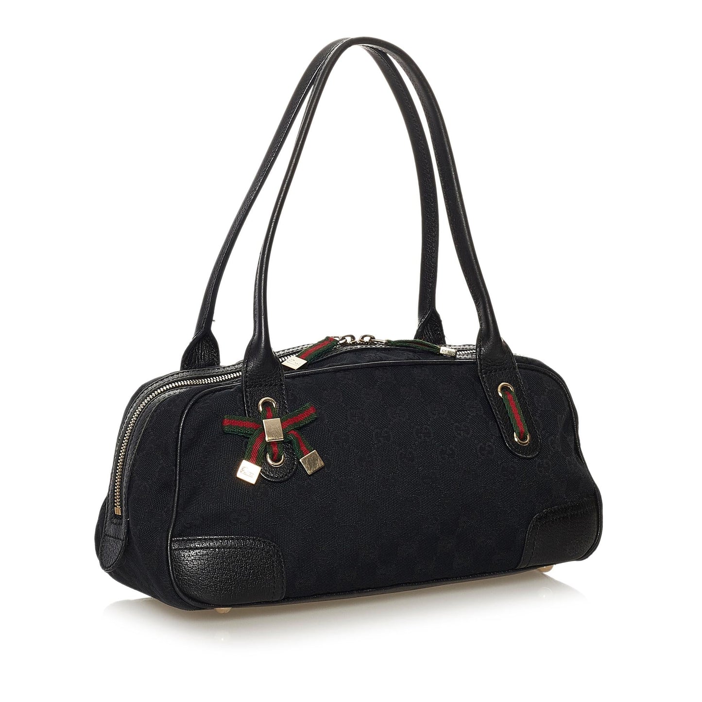 Gucci GG Princy SHG Canvas Calf Black Shoulder Bag