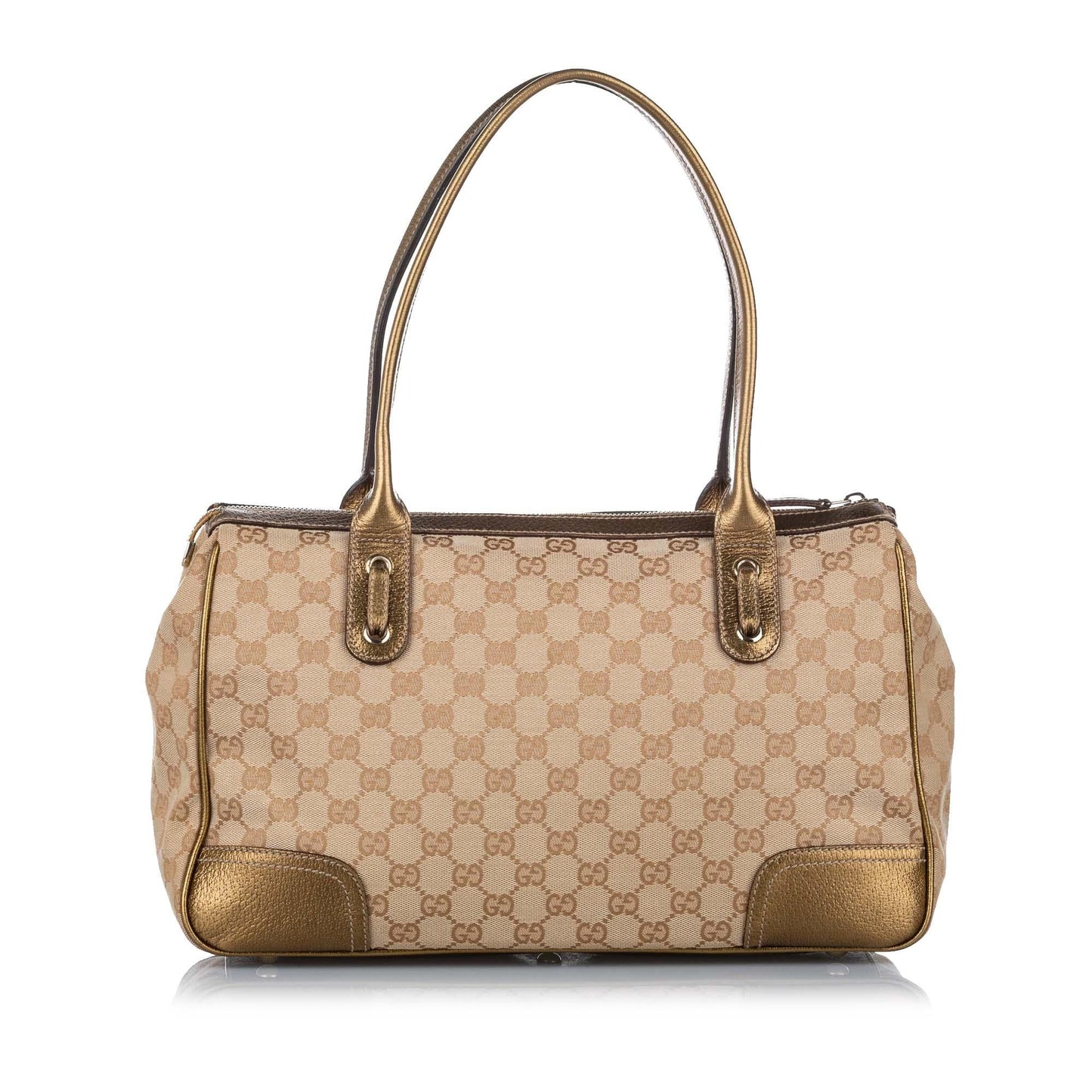 Gucci GG Princy SHG Canvas Brown Gold Shoulder Bag