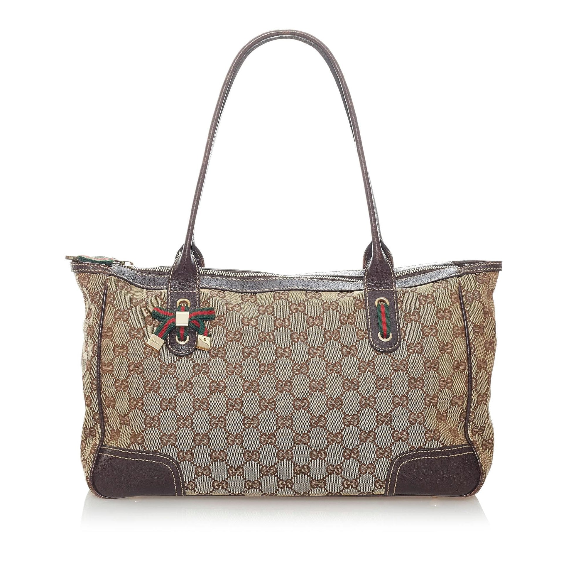 Gucci GG Princy SHG Canvas Brown Shoulder Bag Bag Shg