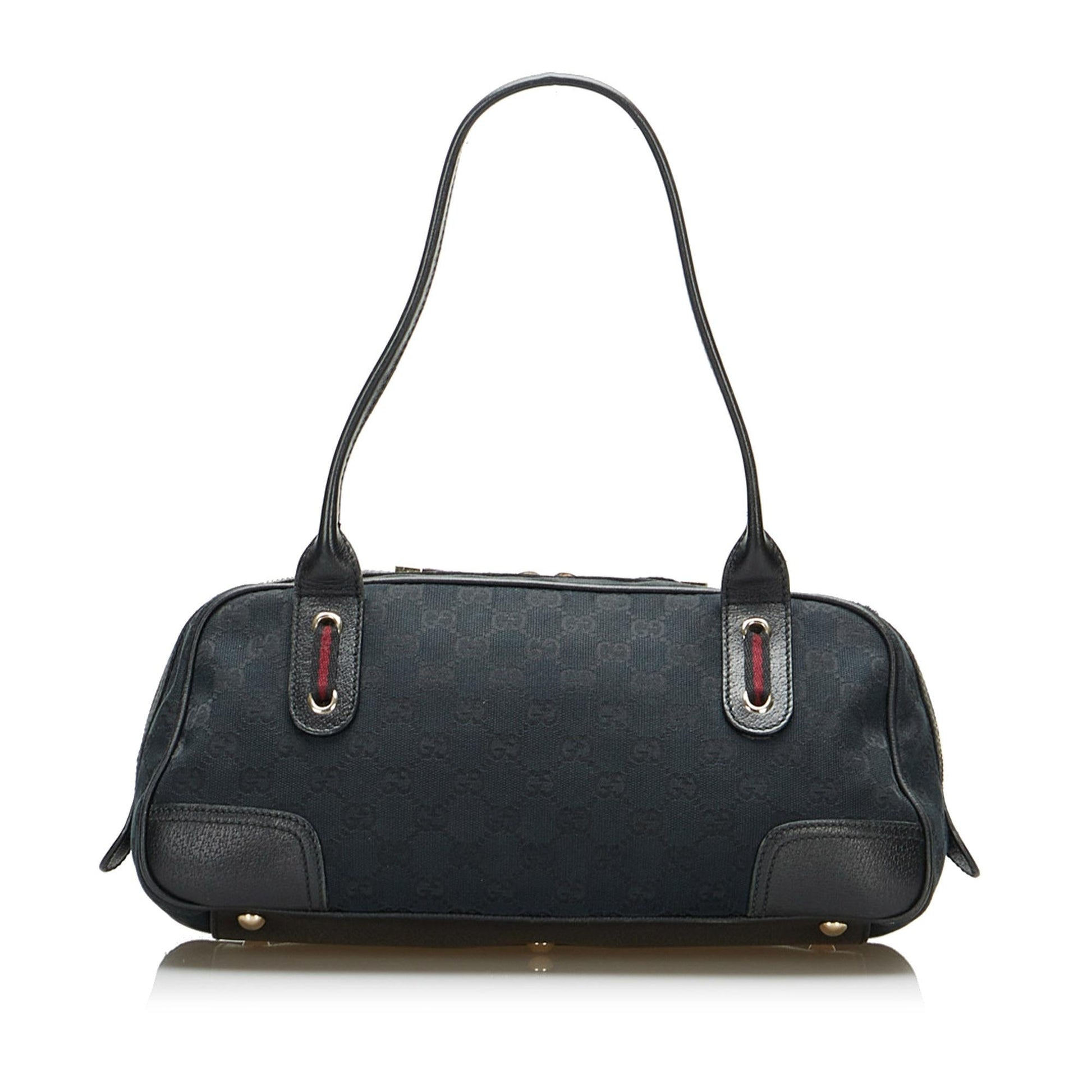 Gucci GG Princy SHG-Fs1u1R Canvas Black Shoulder Bag