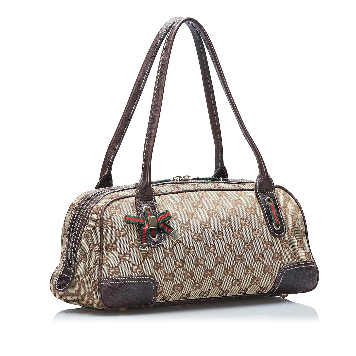 Gucci GG Princy SHG-SEQNhi Canvas Brown Shoulder Bag