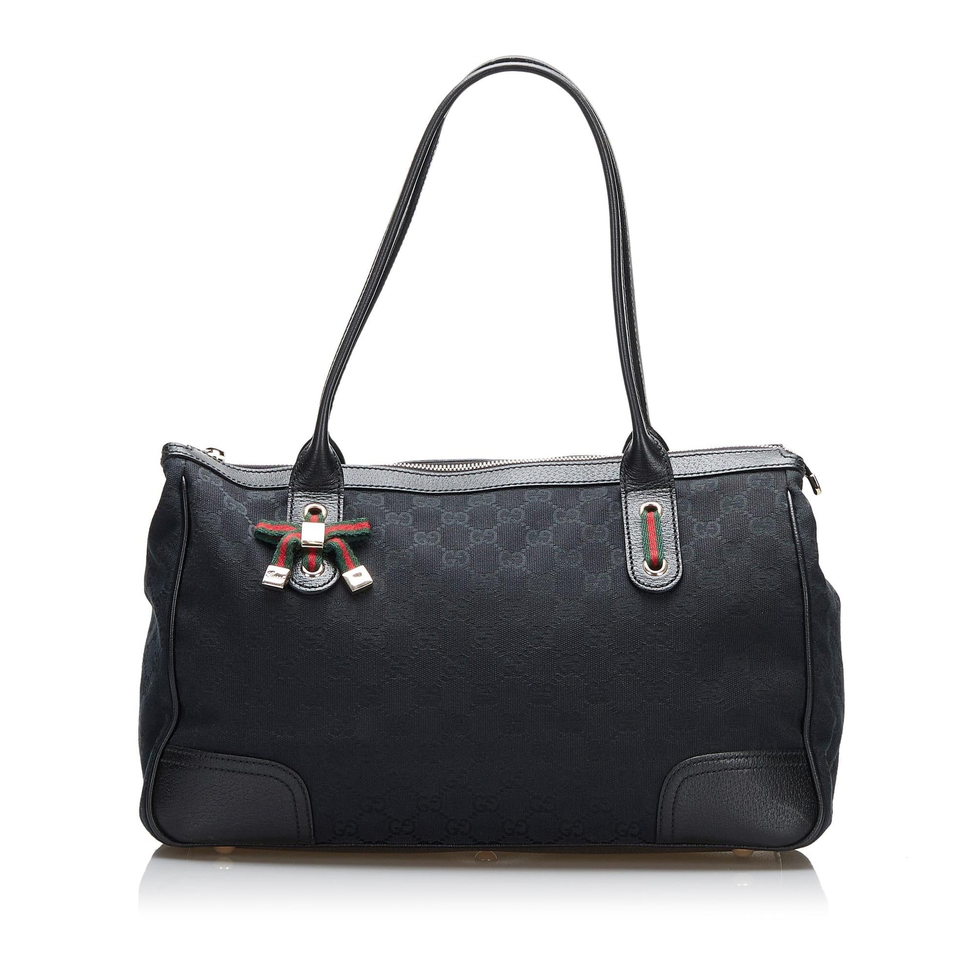 Gucci GG Princy SHG-k9caZm Canvas Black Shoulder Bag
