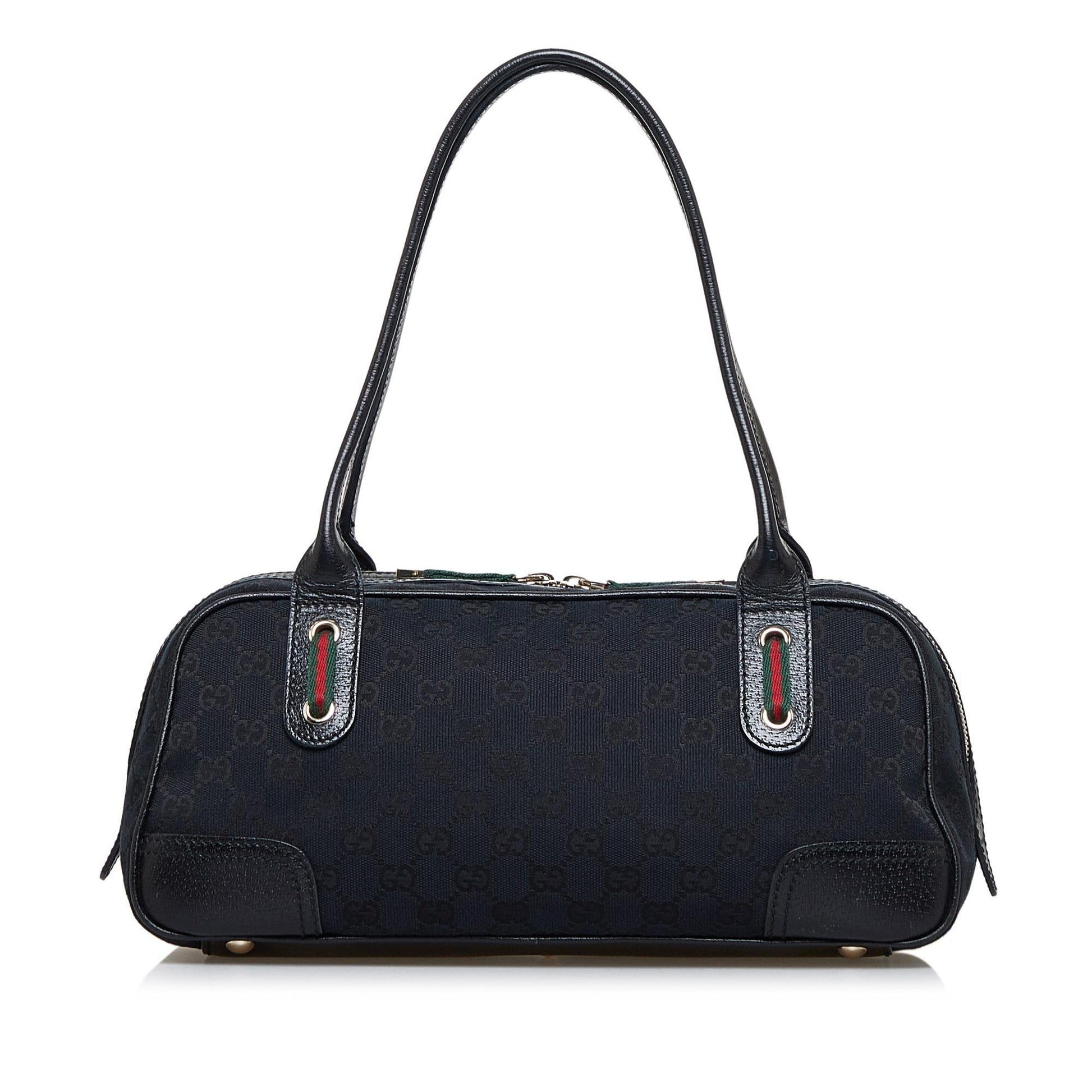 Gucci GG Princy SHG-JUvmyf Canvas Black Shoulder Bag