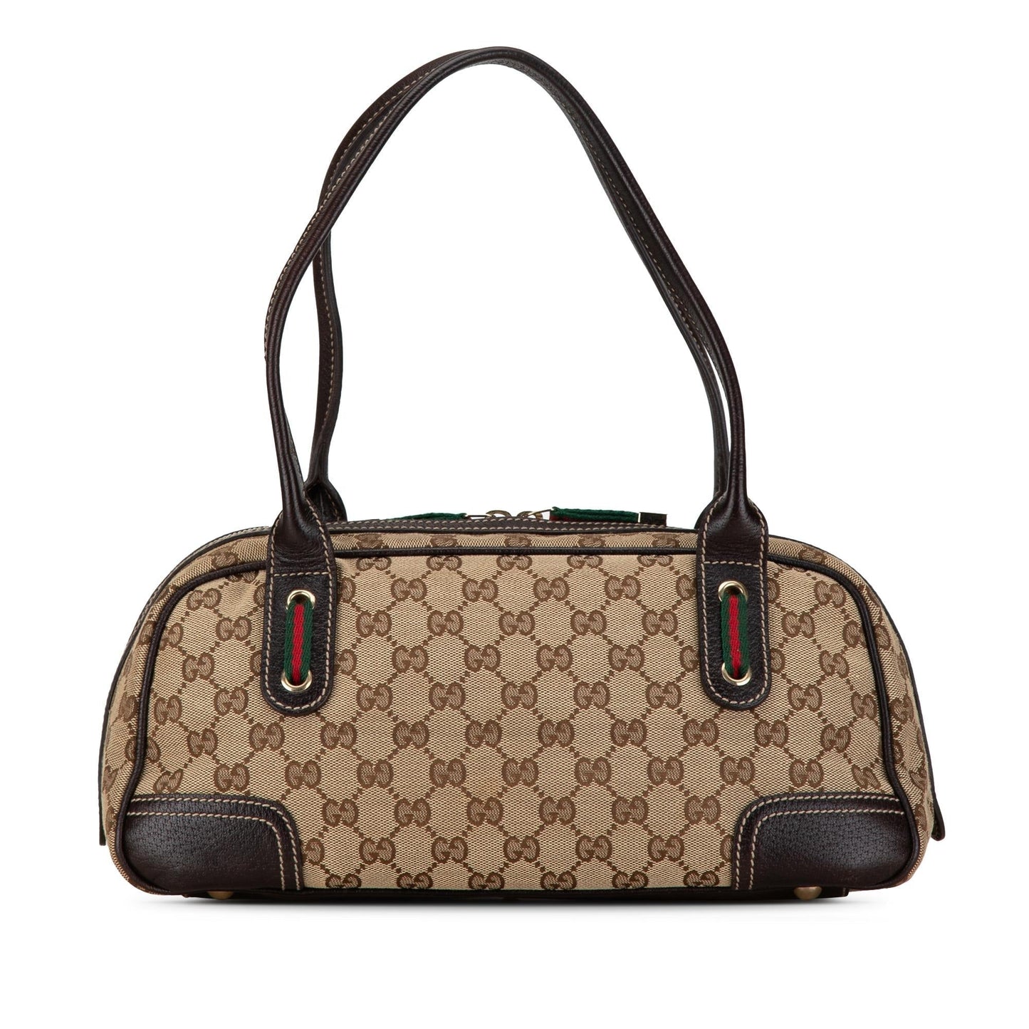 Gucci GG Princy SHG-Mnv41w Canvas Calf Brown Shoulder Bag