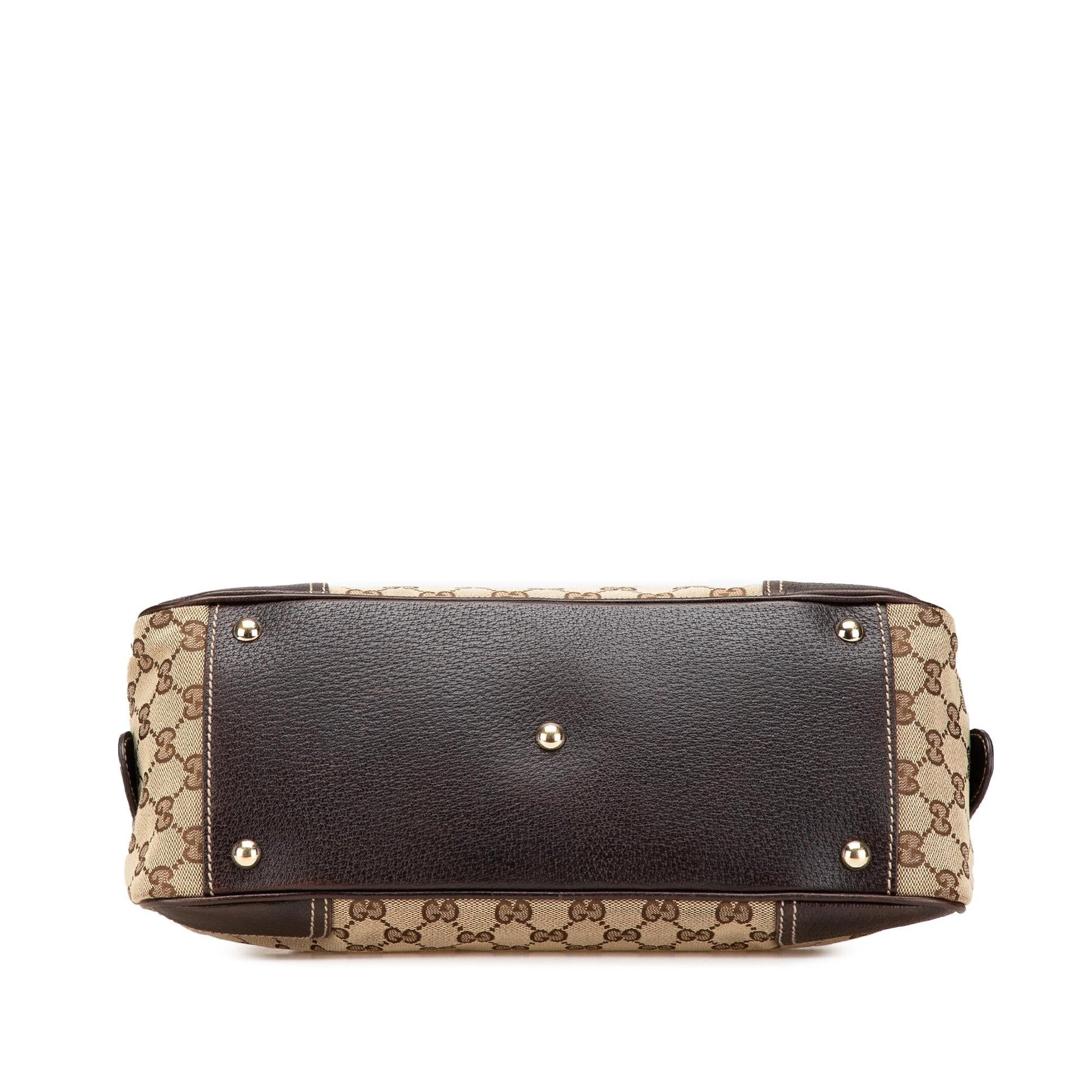 Gucci GG Princy Canvas Calf Brown Shoulder Bag